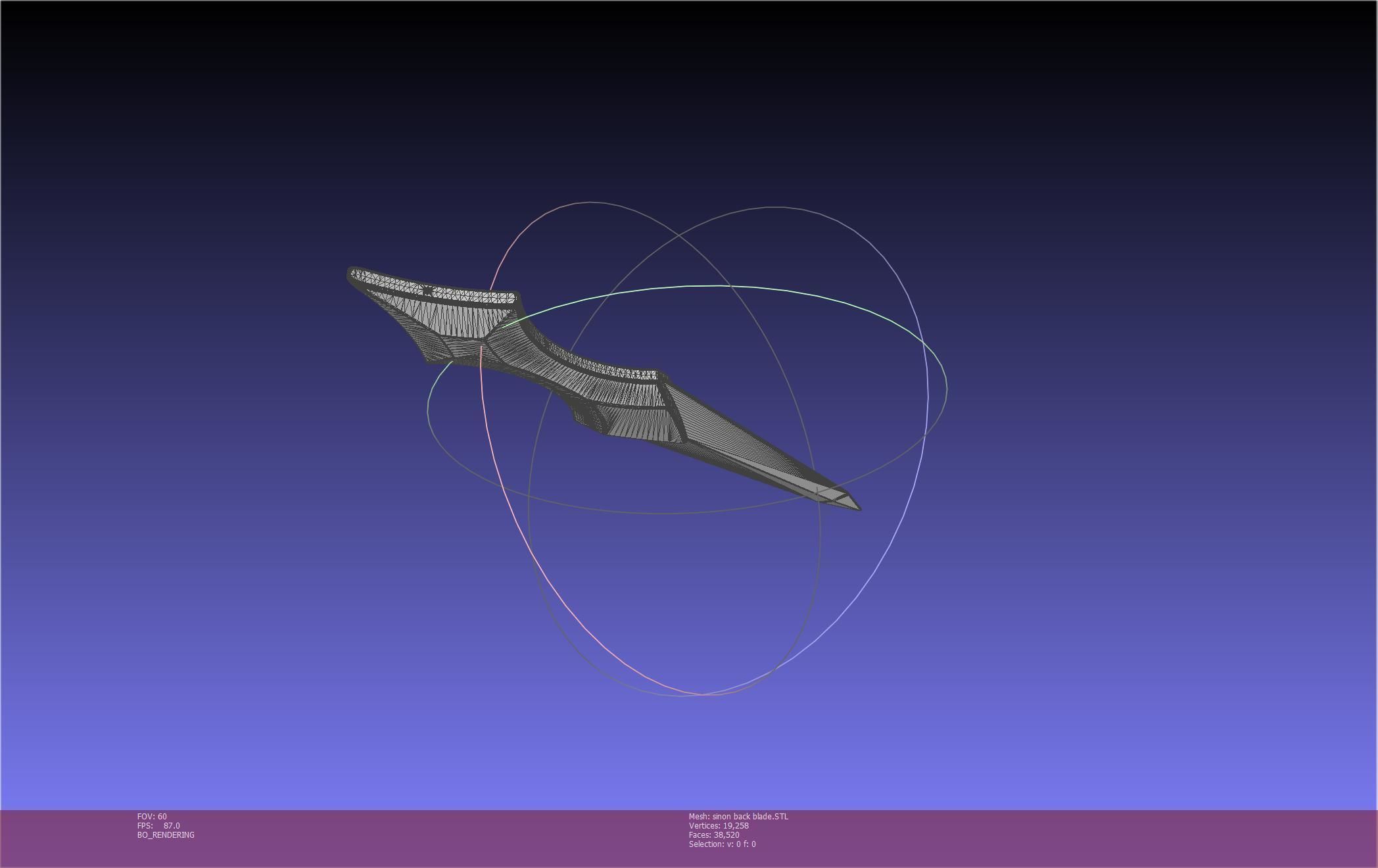 Sword Art Online Alicization Sinon Backblade 3D print model_64