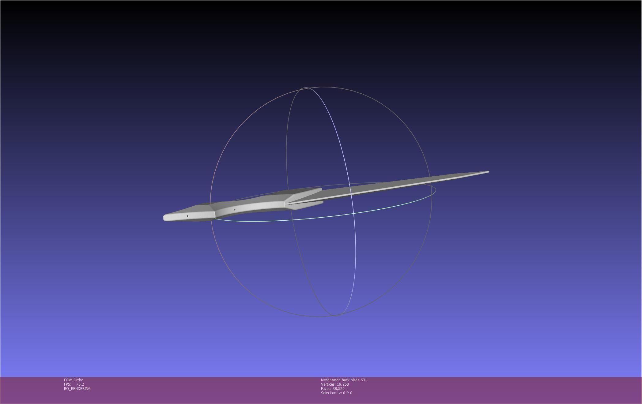 Sword Art Online Alicization Sinon Backblade 3D print model_95