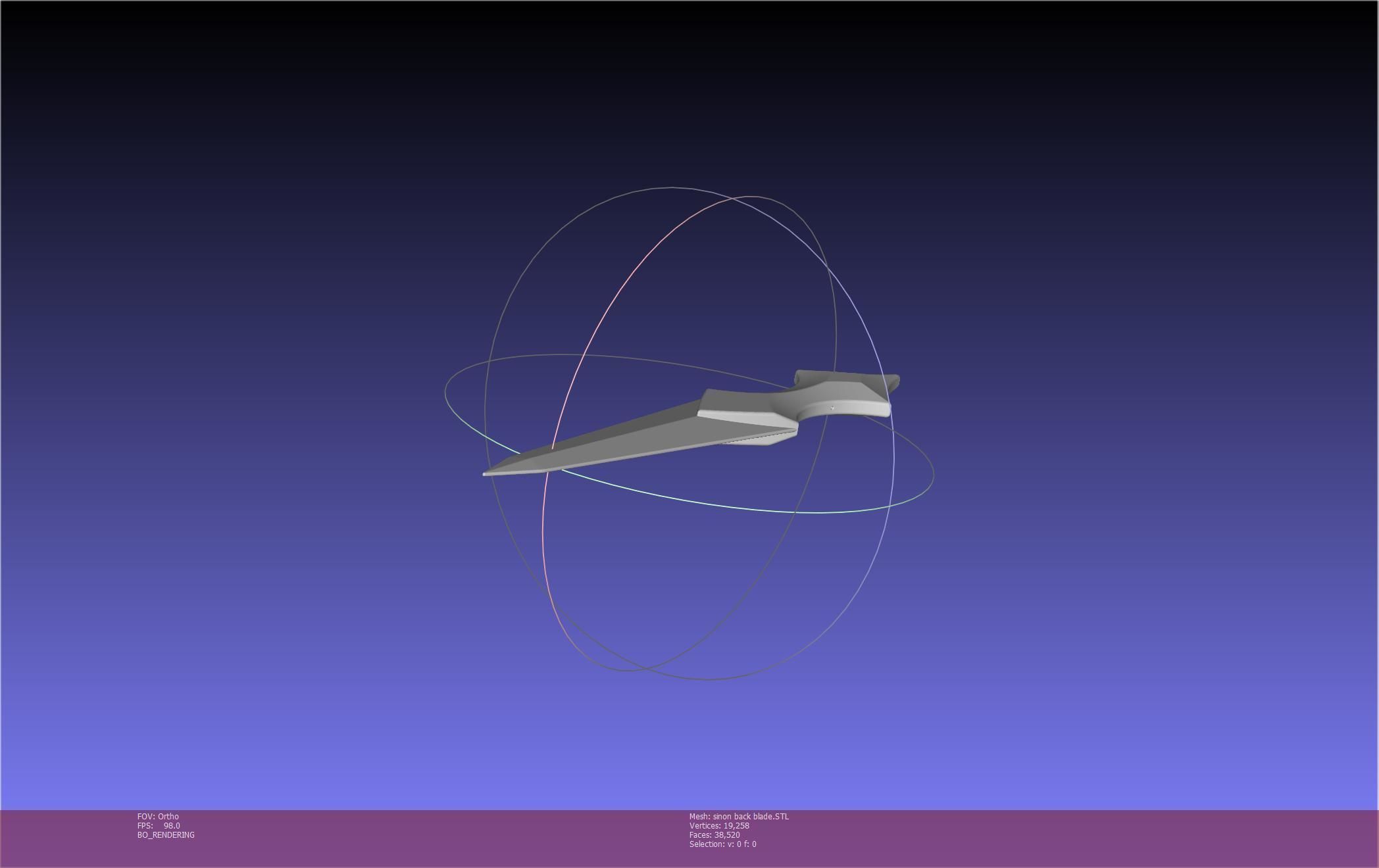 Sword Art Online Alicization Sinon Backblade 3D print model_94