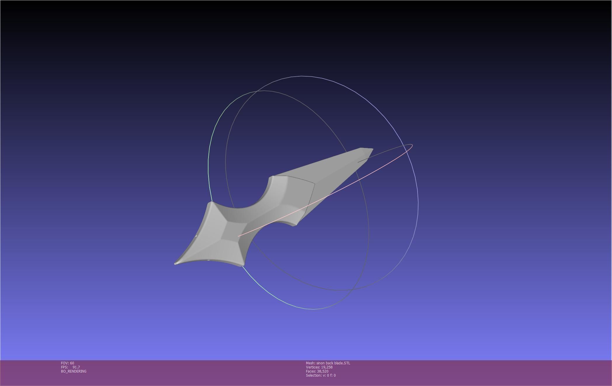 Sword Art Online Alicization Sinon Backblade 3D print model_47