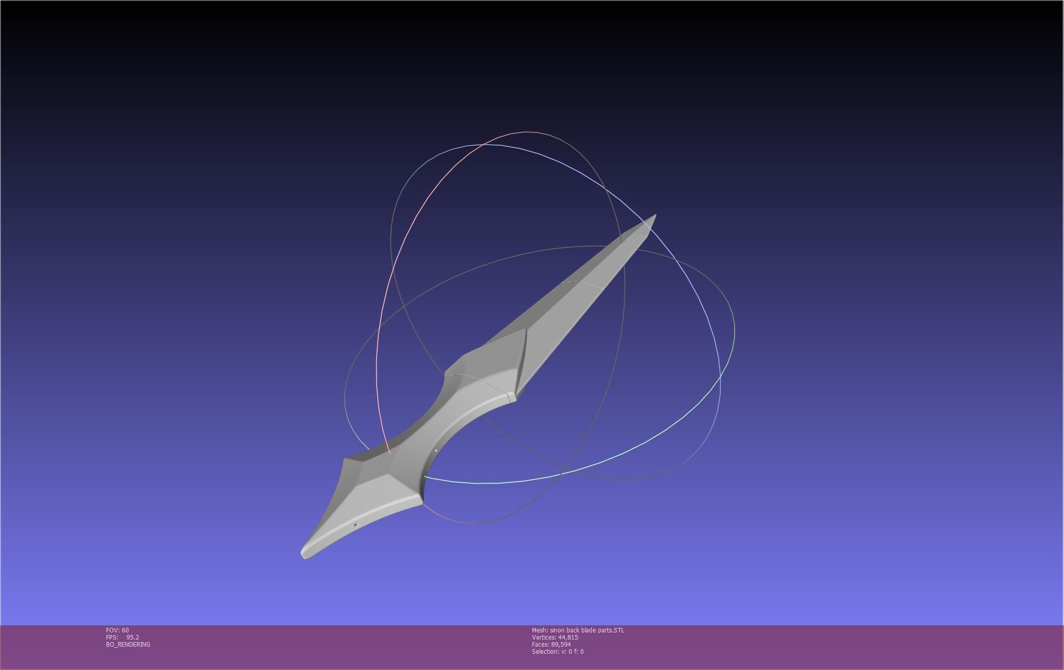 Sword Art Online Alicization Sinon Backblade 3D print model_122