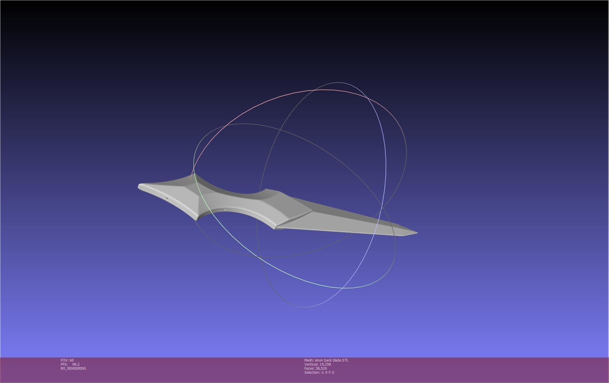 Sword Art Online Alicization Sinon Backblade 3D print model_25