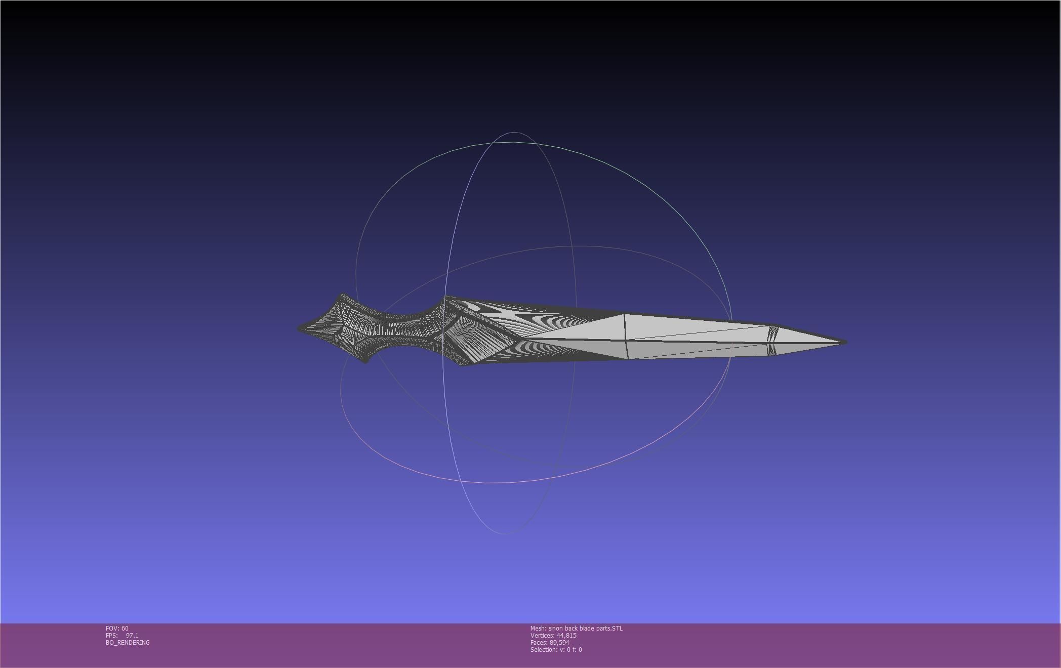 Sword Art Online Alicization Sinon Backblade 3D print model_118