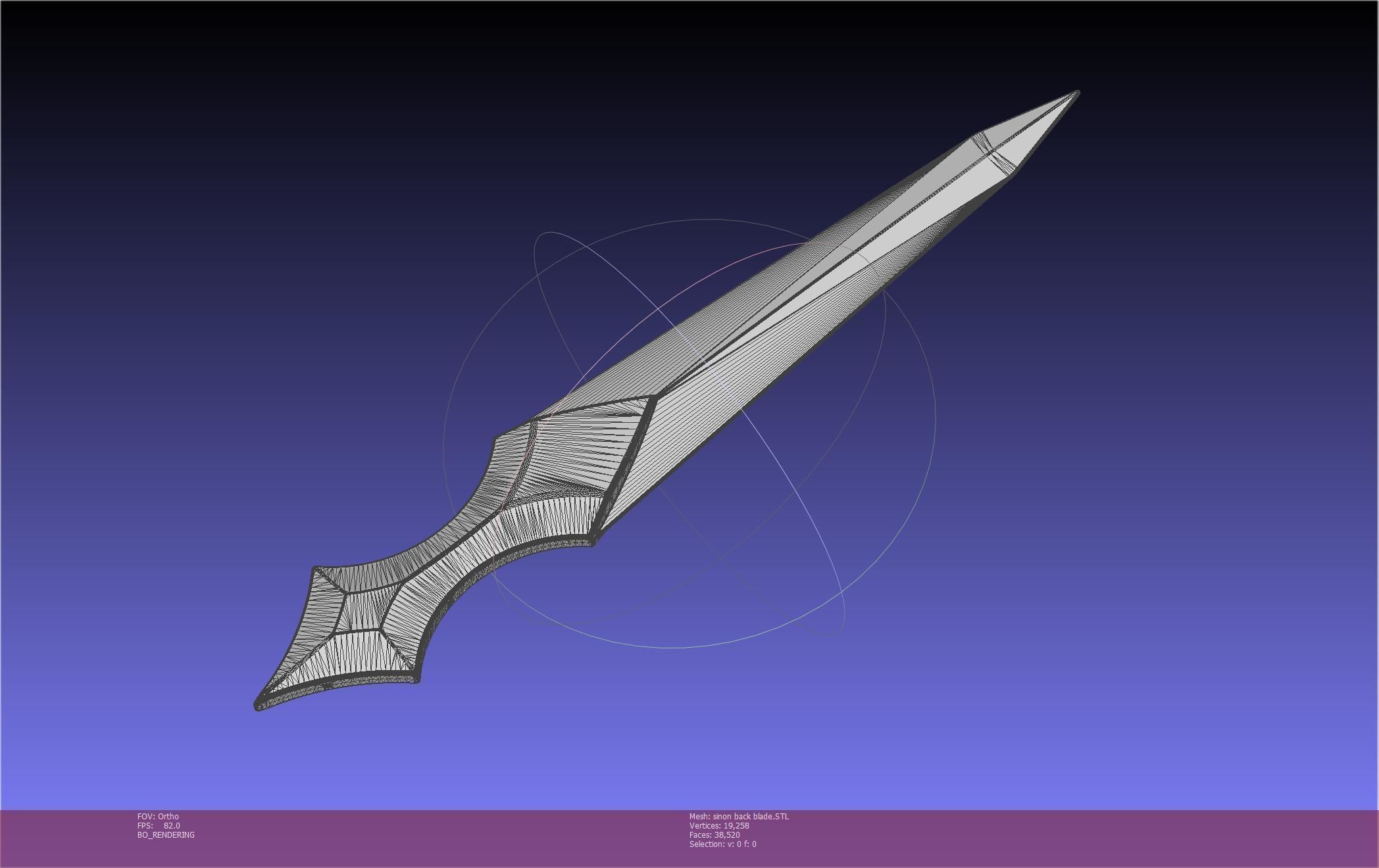 Sword Art Online Alicization Sinon Backblade 3D print model_99