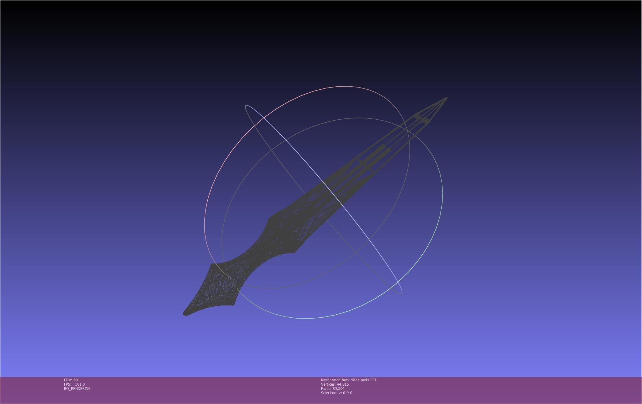 Sword Art Online Alicization Sinon Backblade 3D print model_109