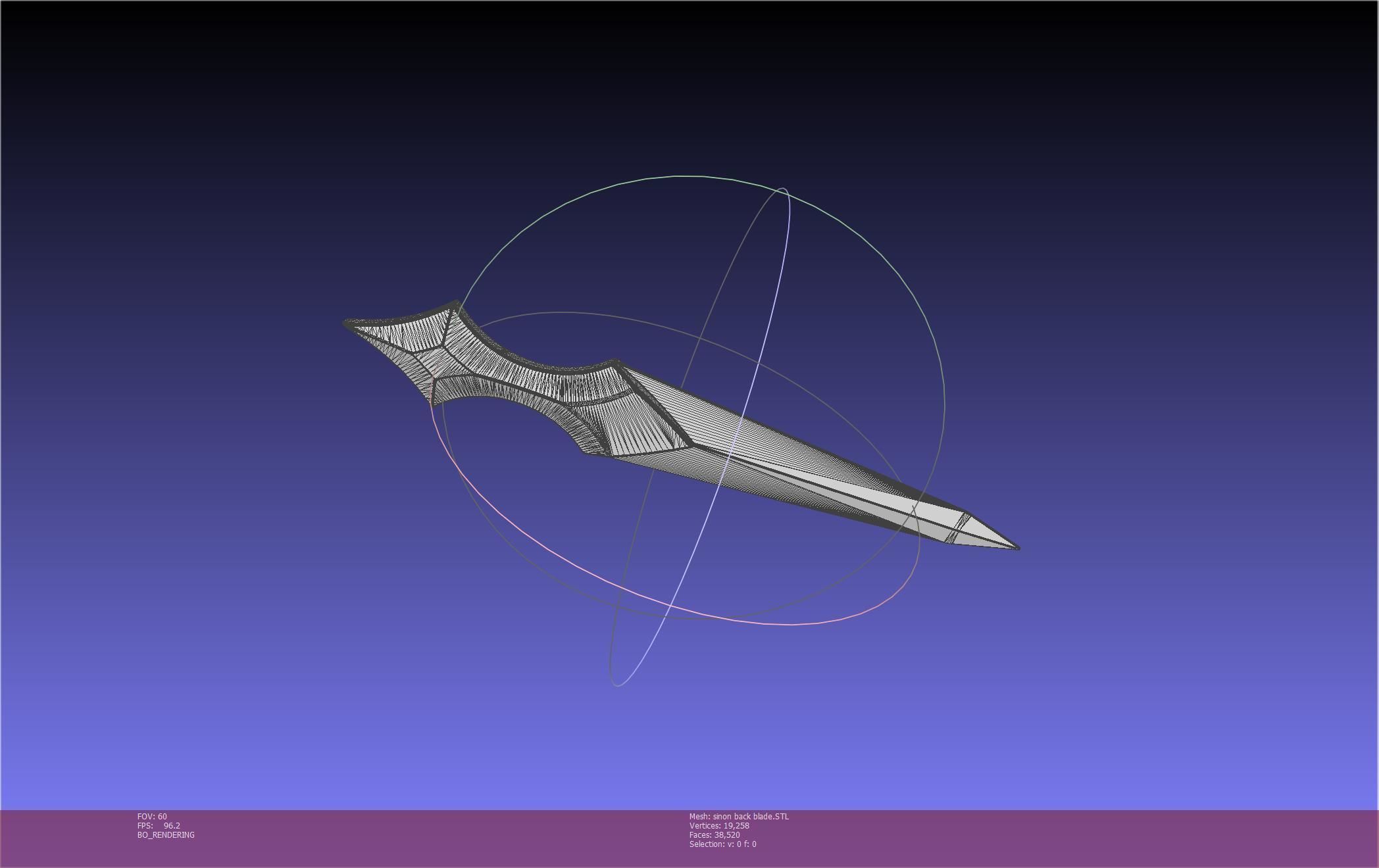 Sword Art Online Alicization Sinon Backblade 3D print model_3