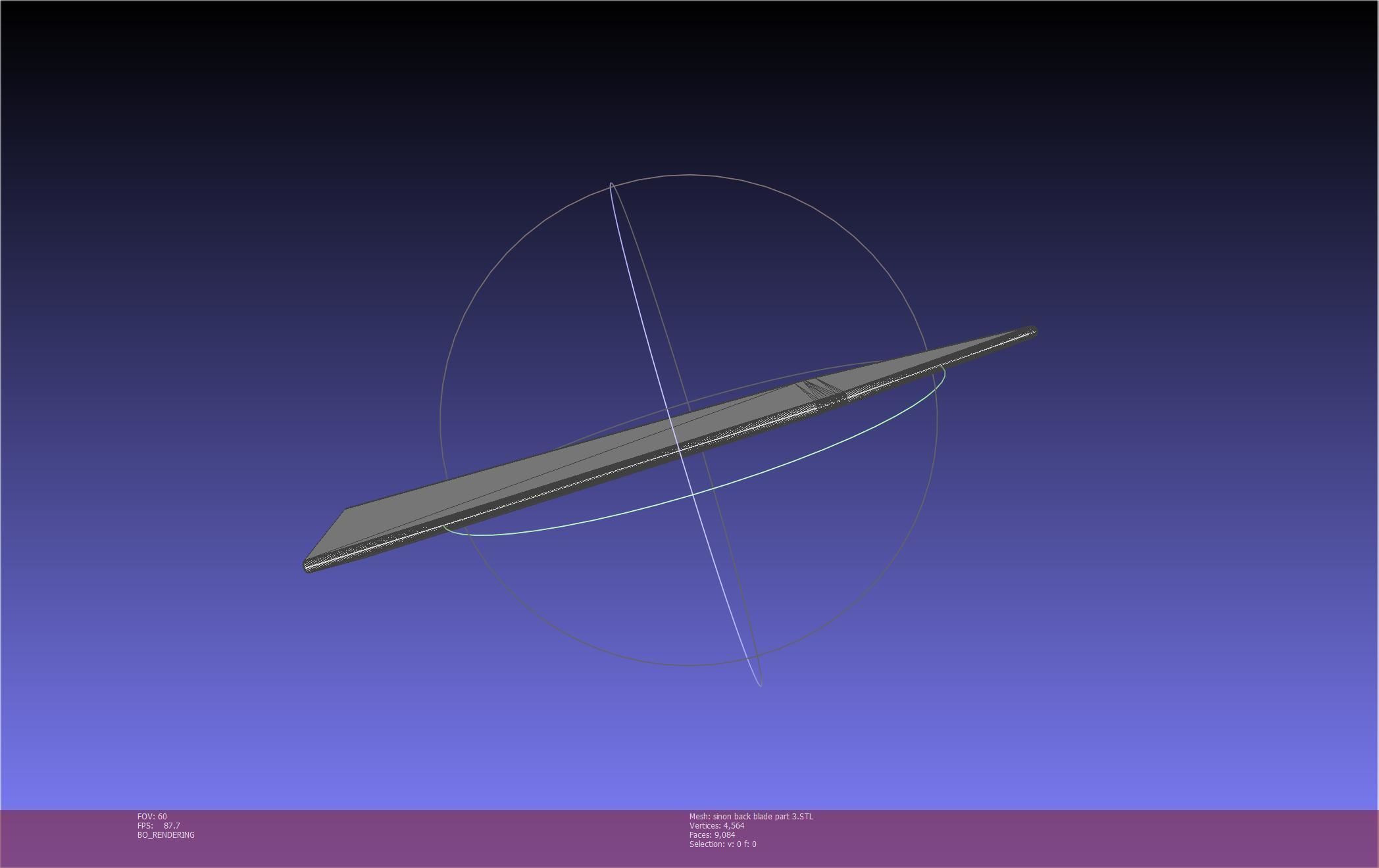 Sword Art Online Alicization Sinon Backblade 3D print model_142