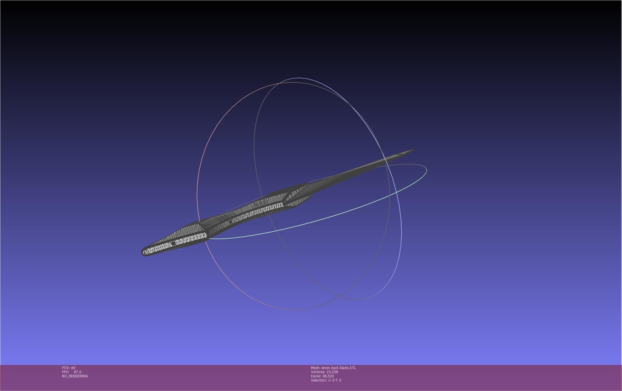 Sword Art Online Alicization Sinon Backblade 3D print model_70