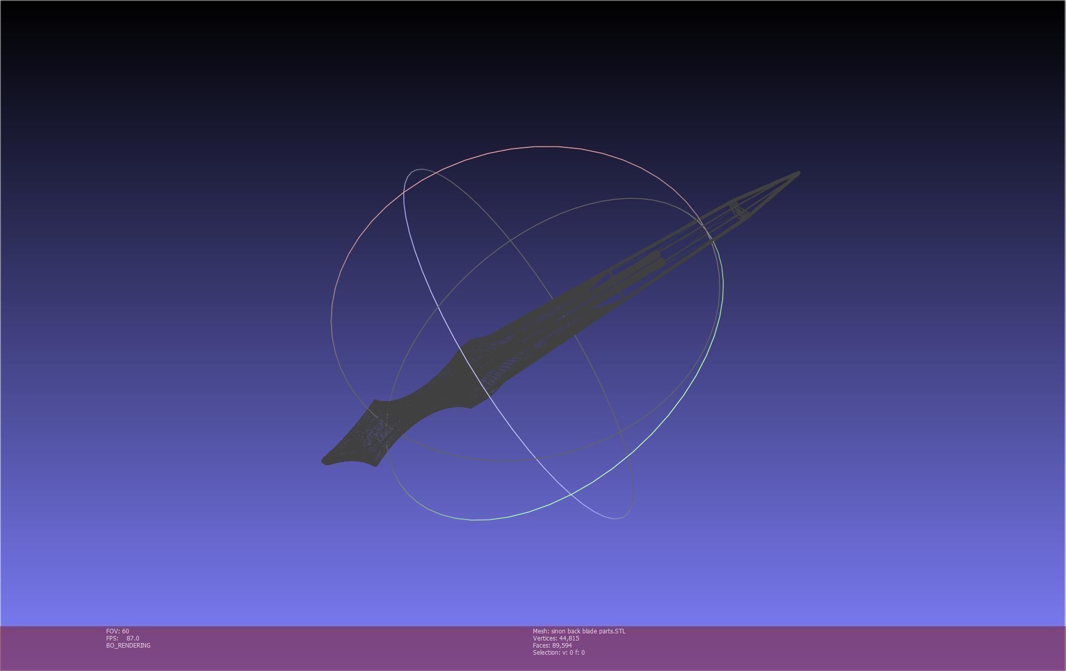 Sword Art Online Alicization Sinon Backblade 3D print model_121