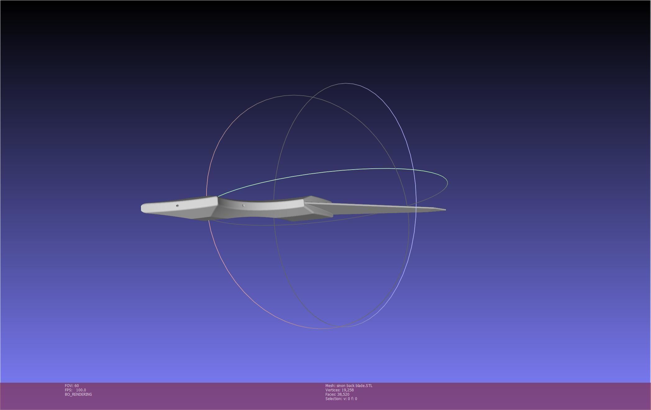 Sword Art Online Alicization Sinon Backblade 3D print model_54