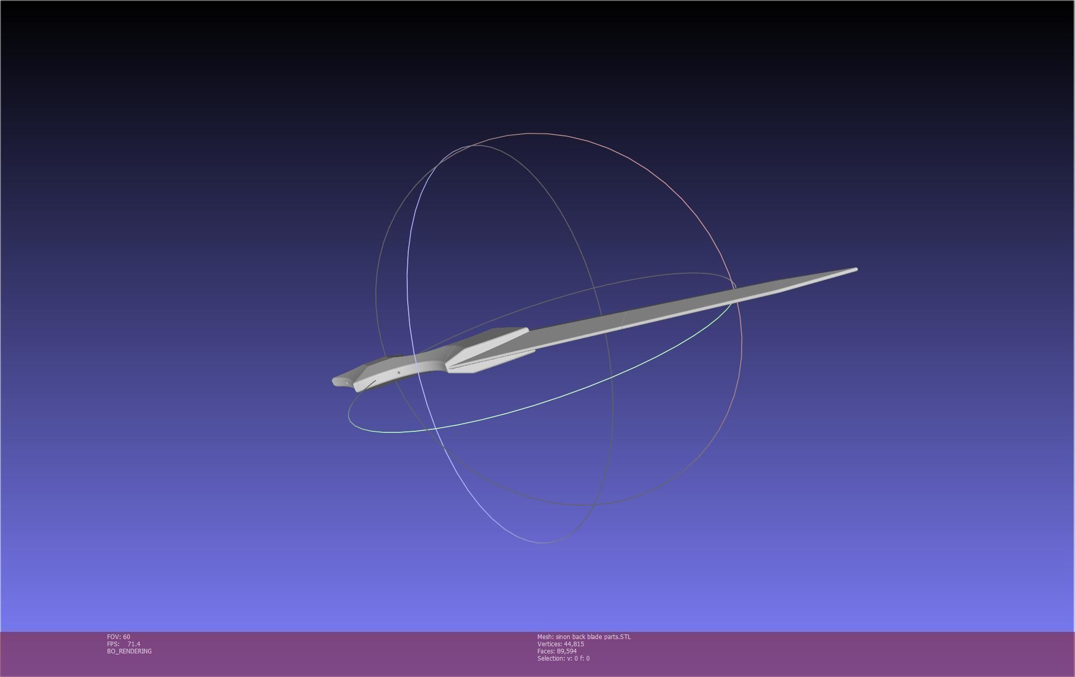 Sword Art Online Alicization Sinon Backblade 3D print model_110