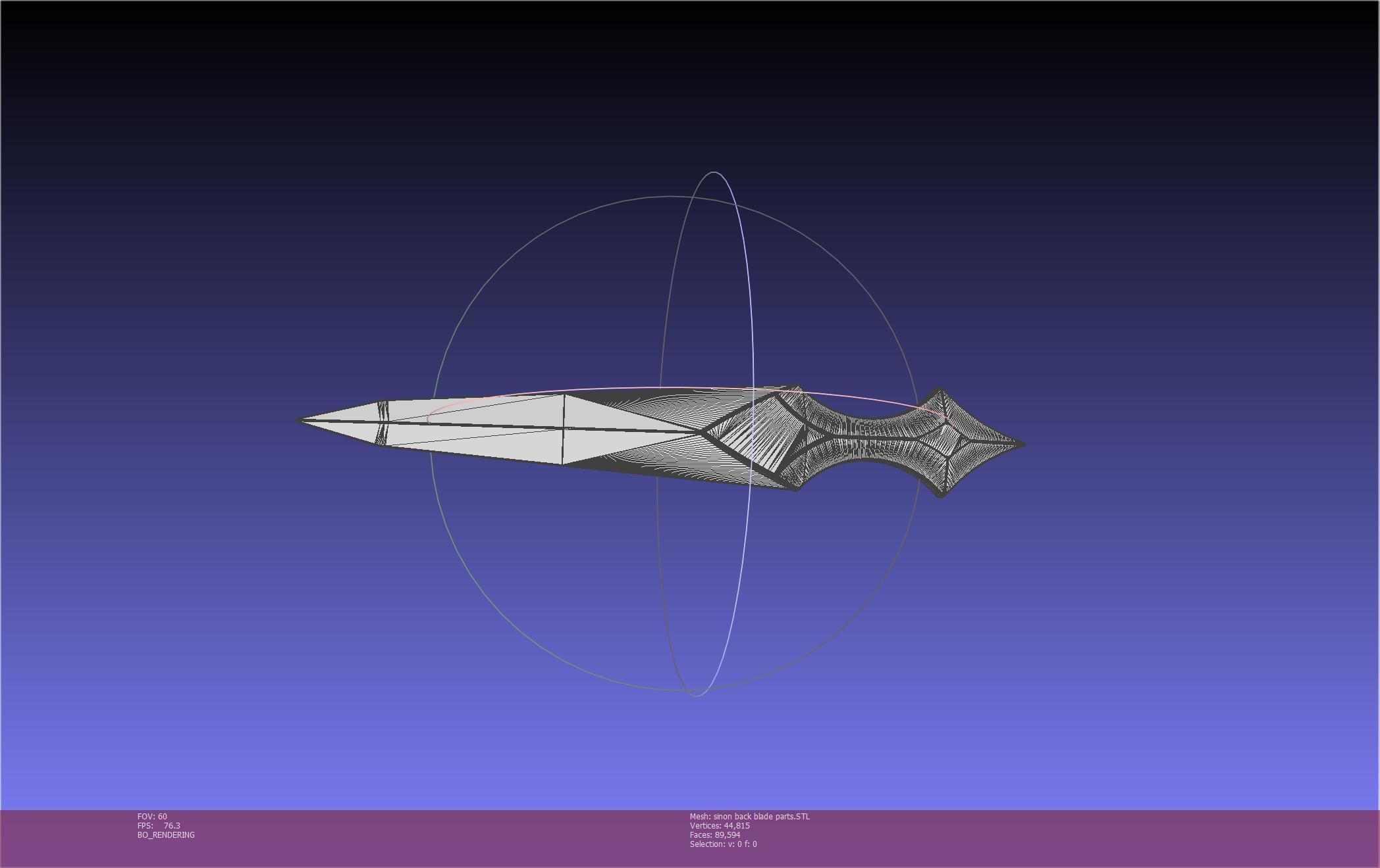 Sword Art Online Alicization Sinon Backblade 3D print model_107