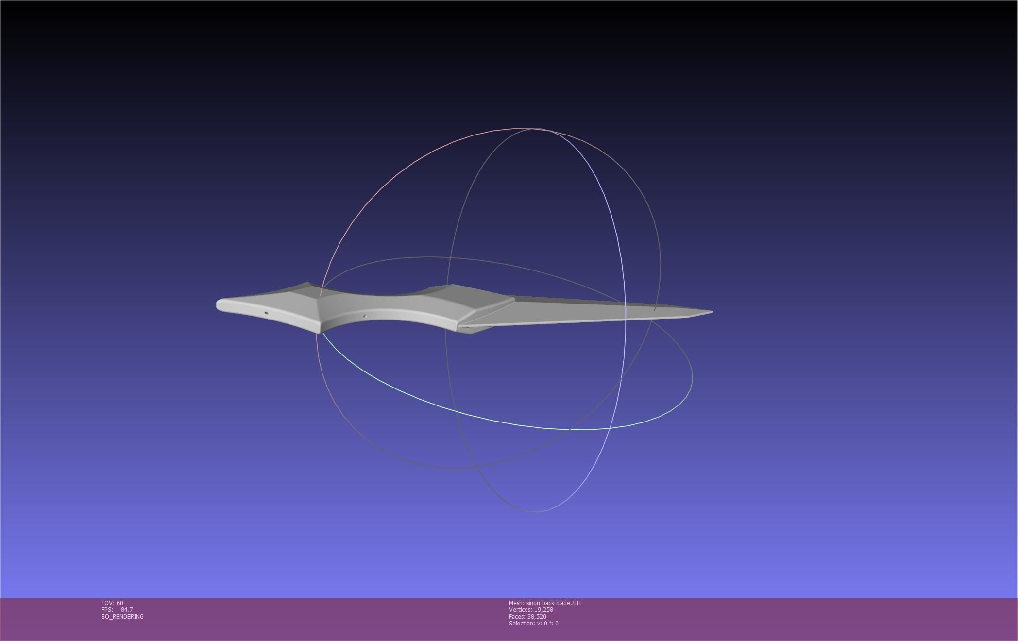 Sword Art Online Alicization Sinon Backblade 3D print model_37