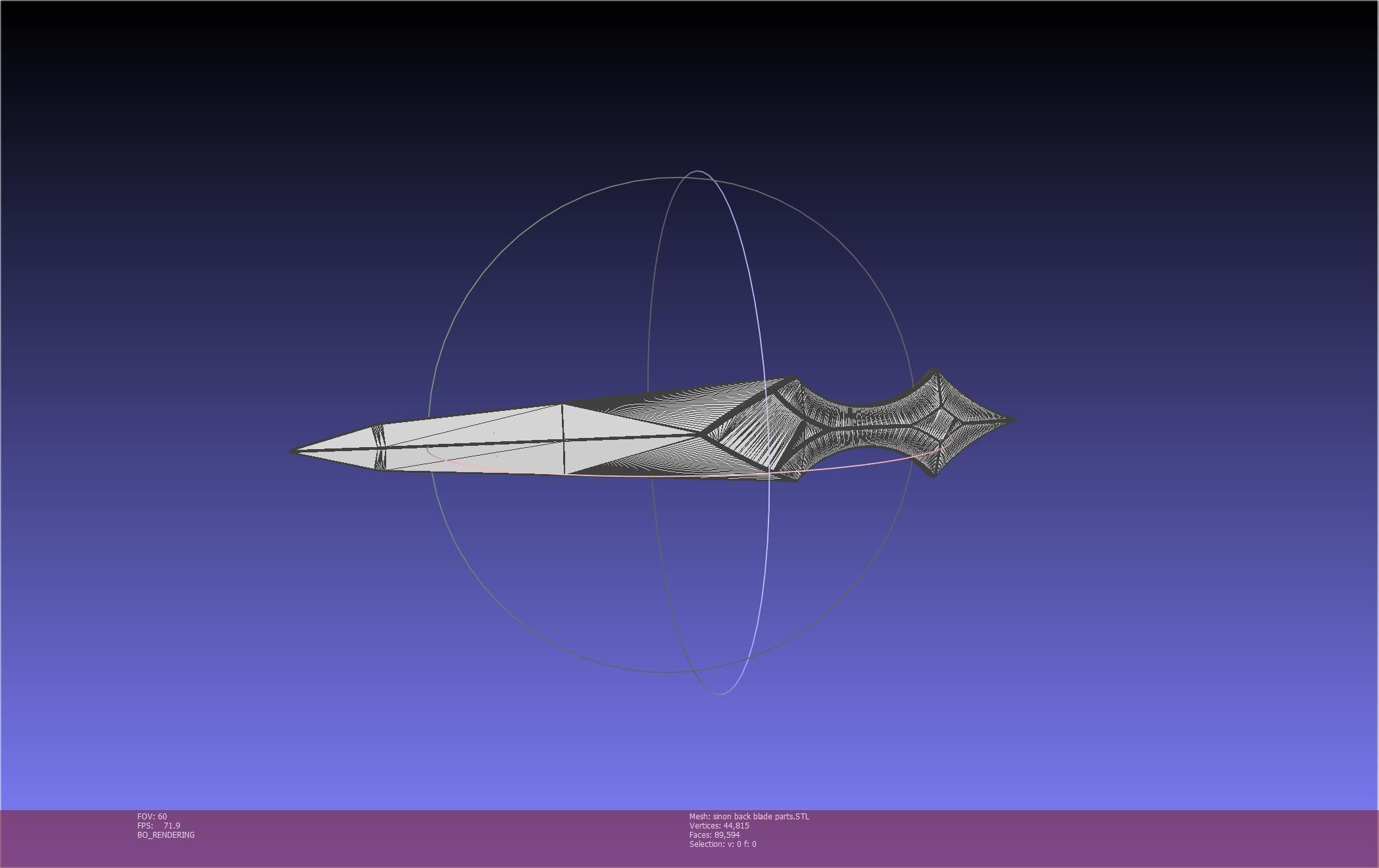 Sword Art Online Alicization Sinon Backblade 3D print model_105