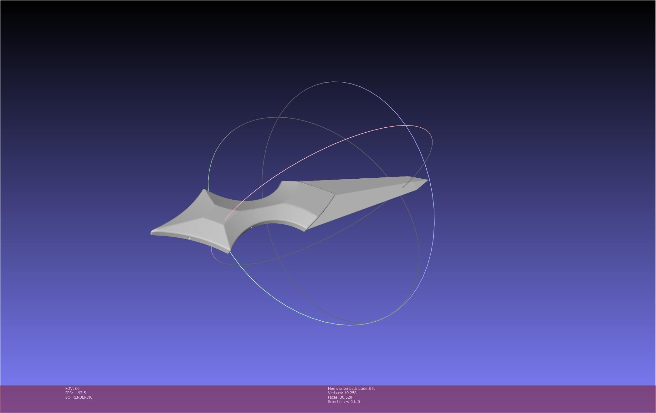 Sword Art Online Alicization Sinon Backblade 3D print model_48