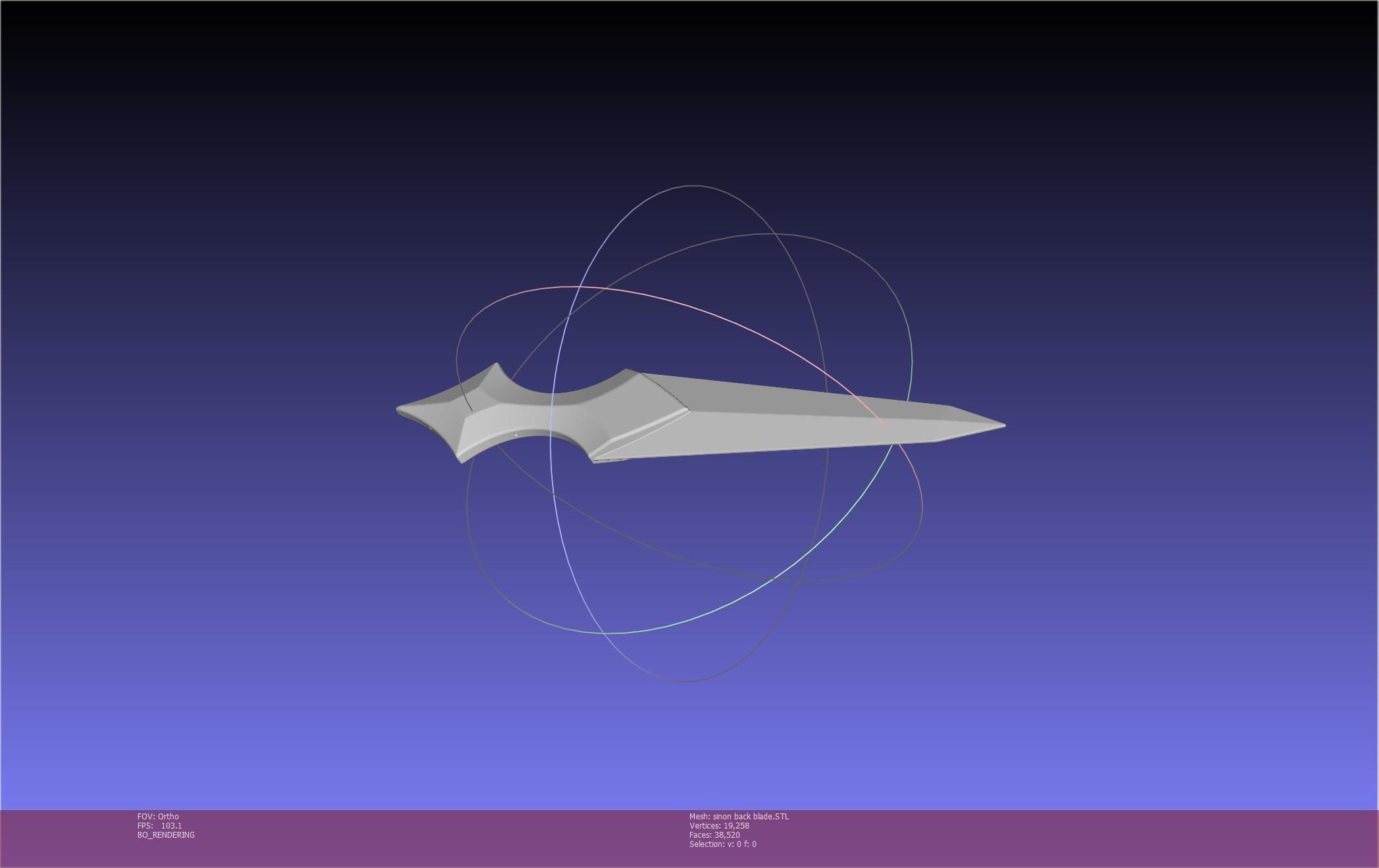 Sword Art Online Alicization Sinon Backblade 3D print model_84