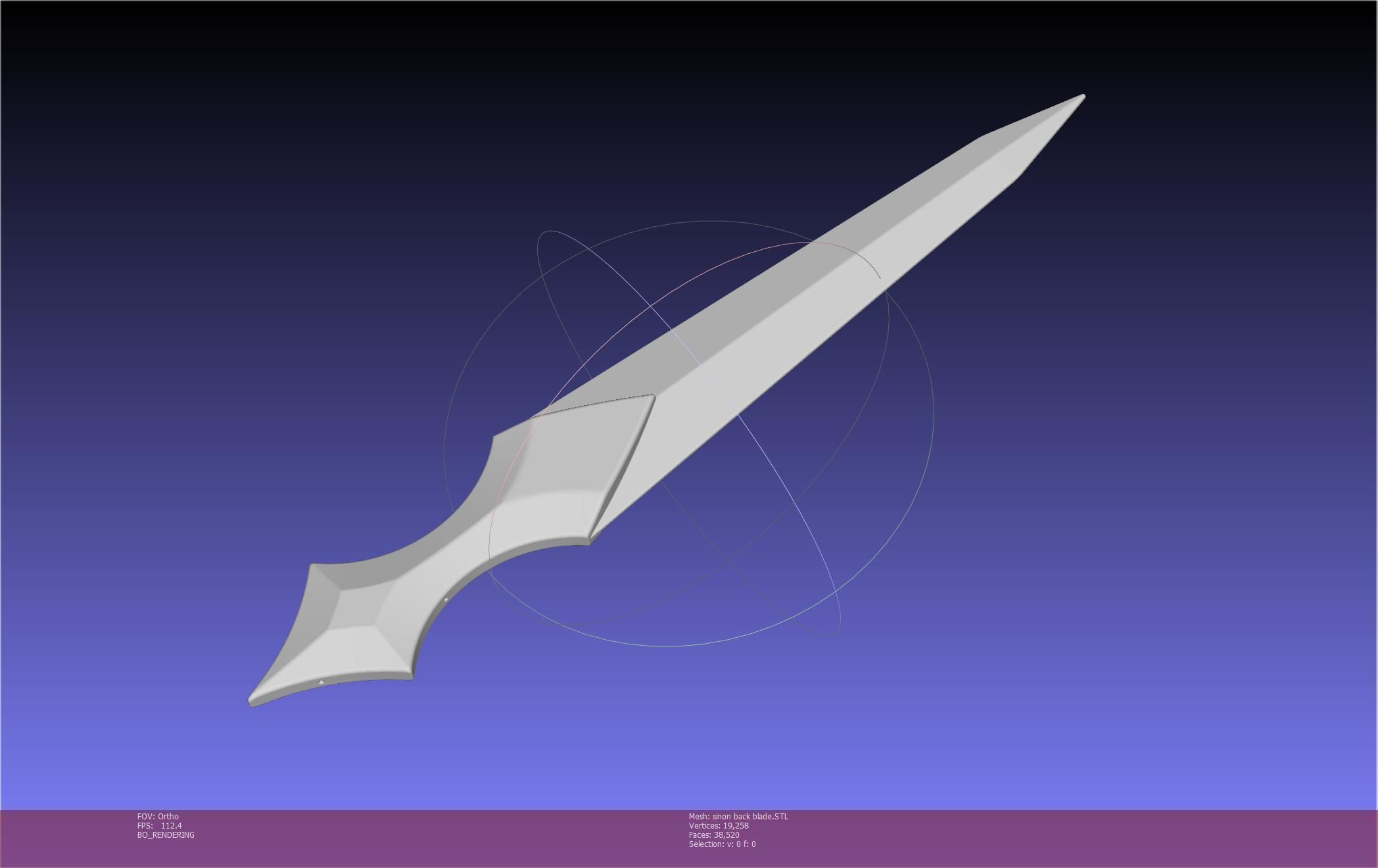 Sword Art Online Alicization Sinon Backblade 3D print model_89