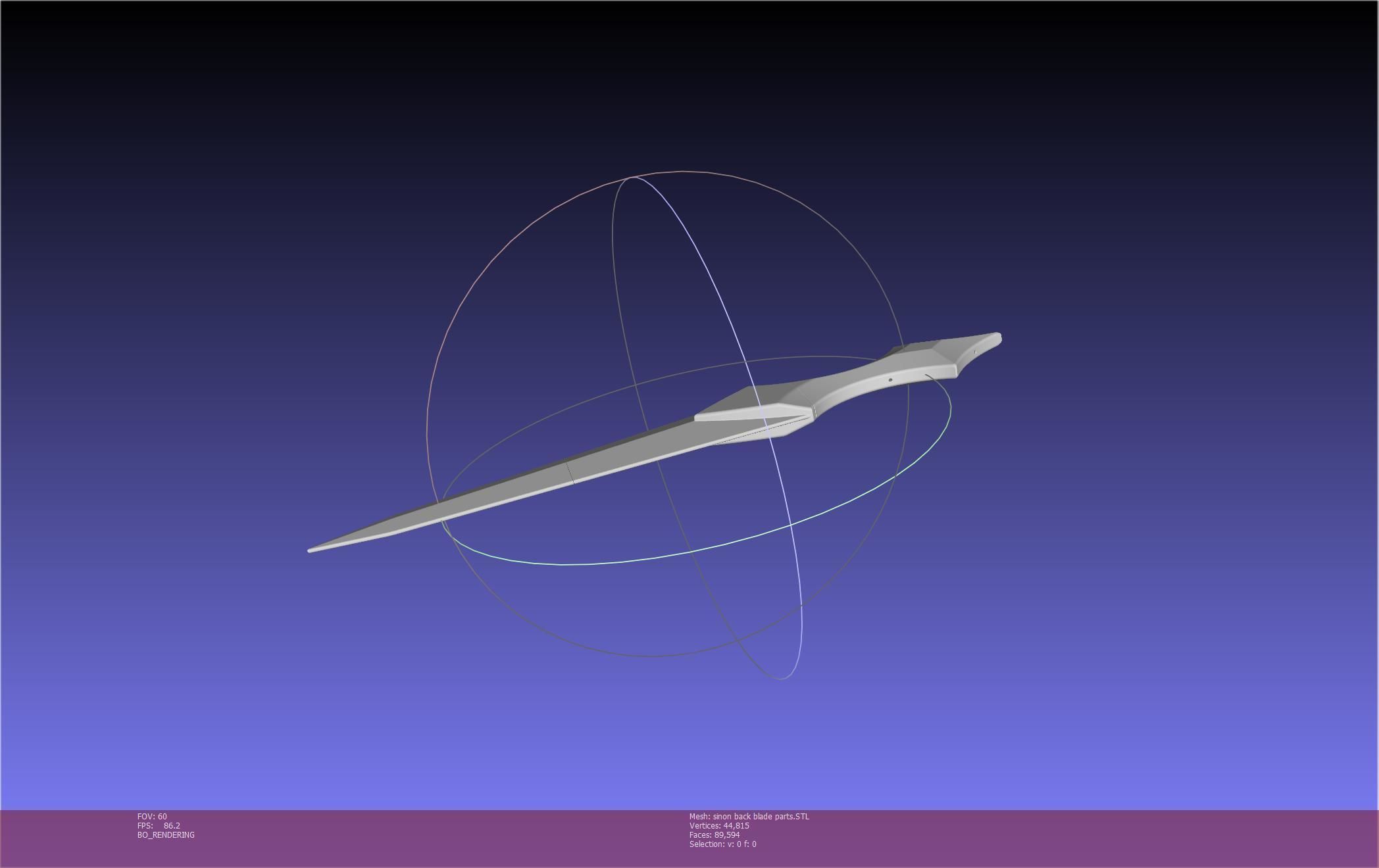 Sword Art Online Alicization Sinon Backblade 3D print model_108