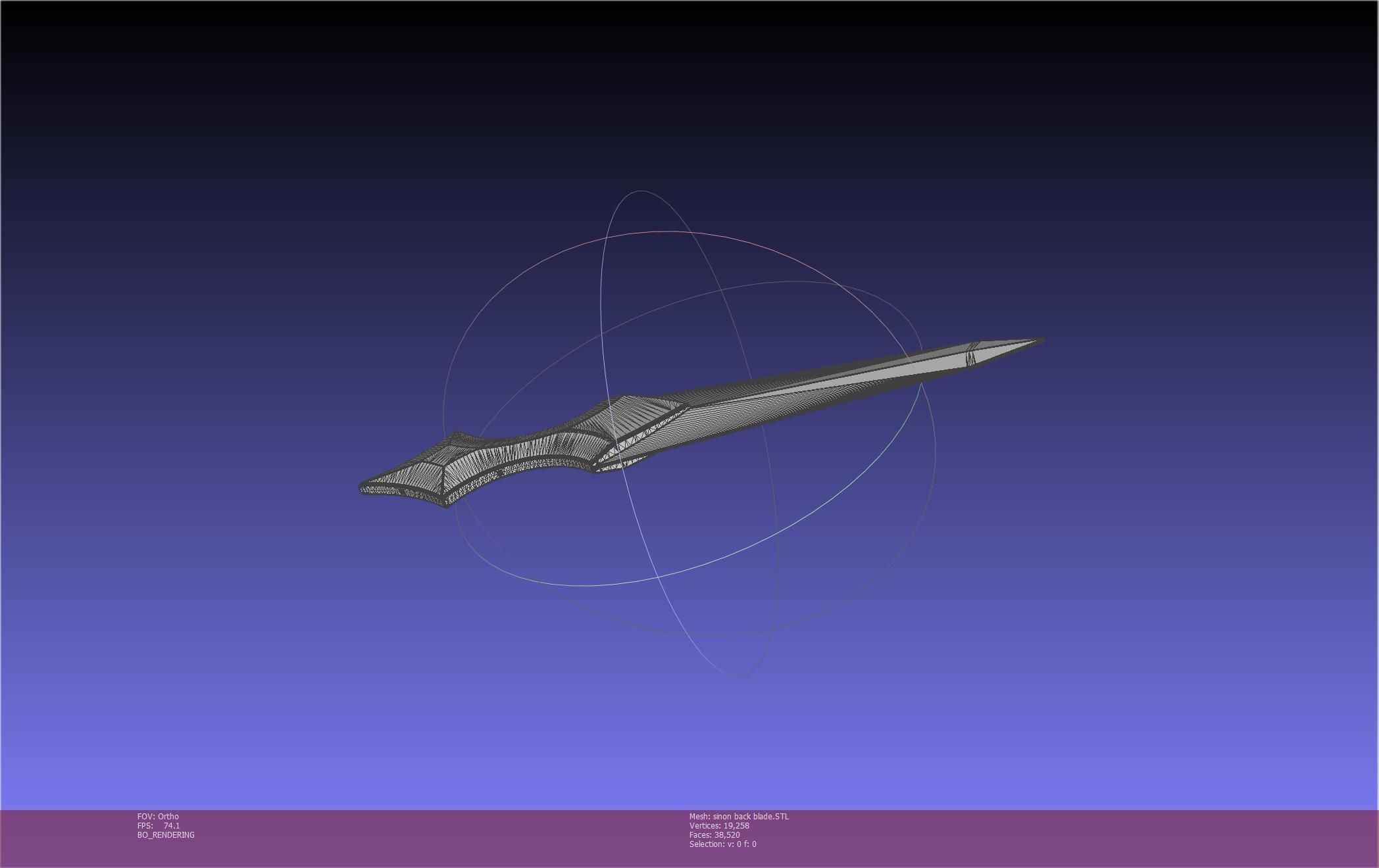 Sword Art Online Alicization Sinon Backblade 3D print model_74