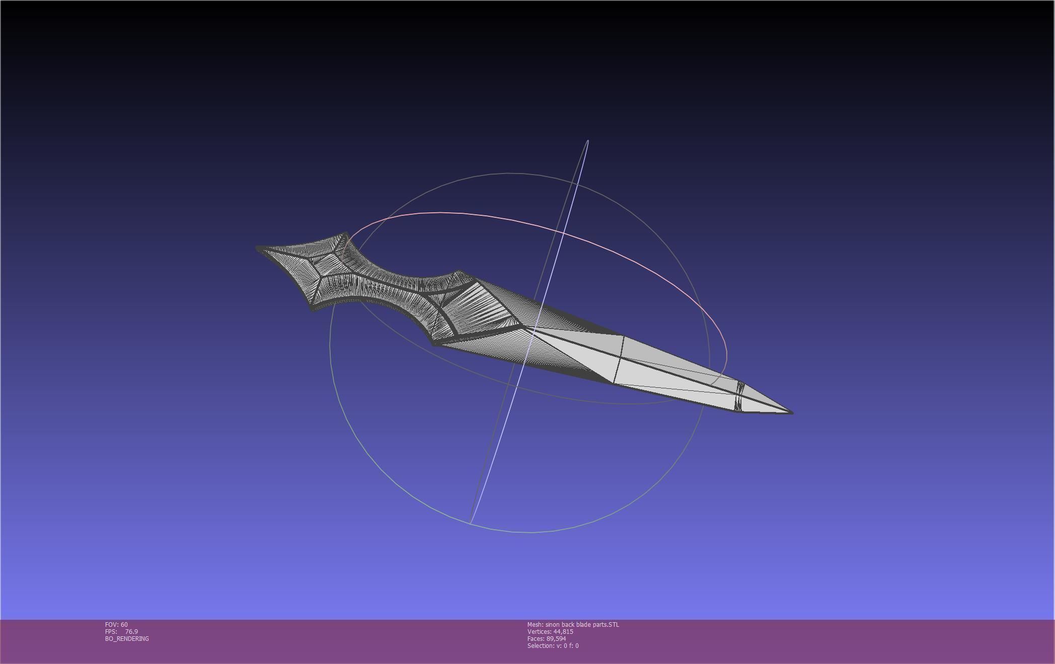 Sword Art Online Alicization Sinon Backblade 3D print model_117