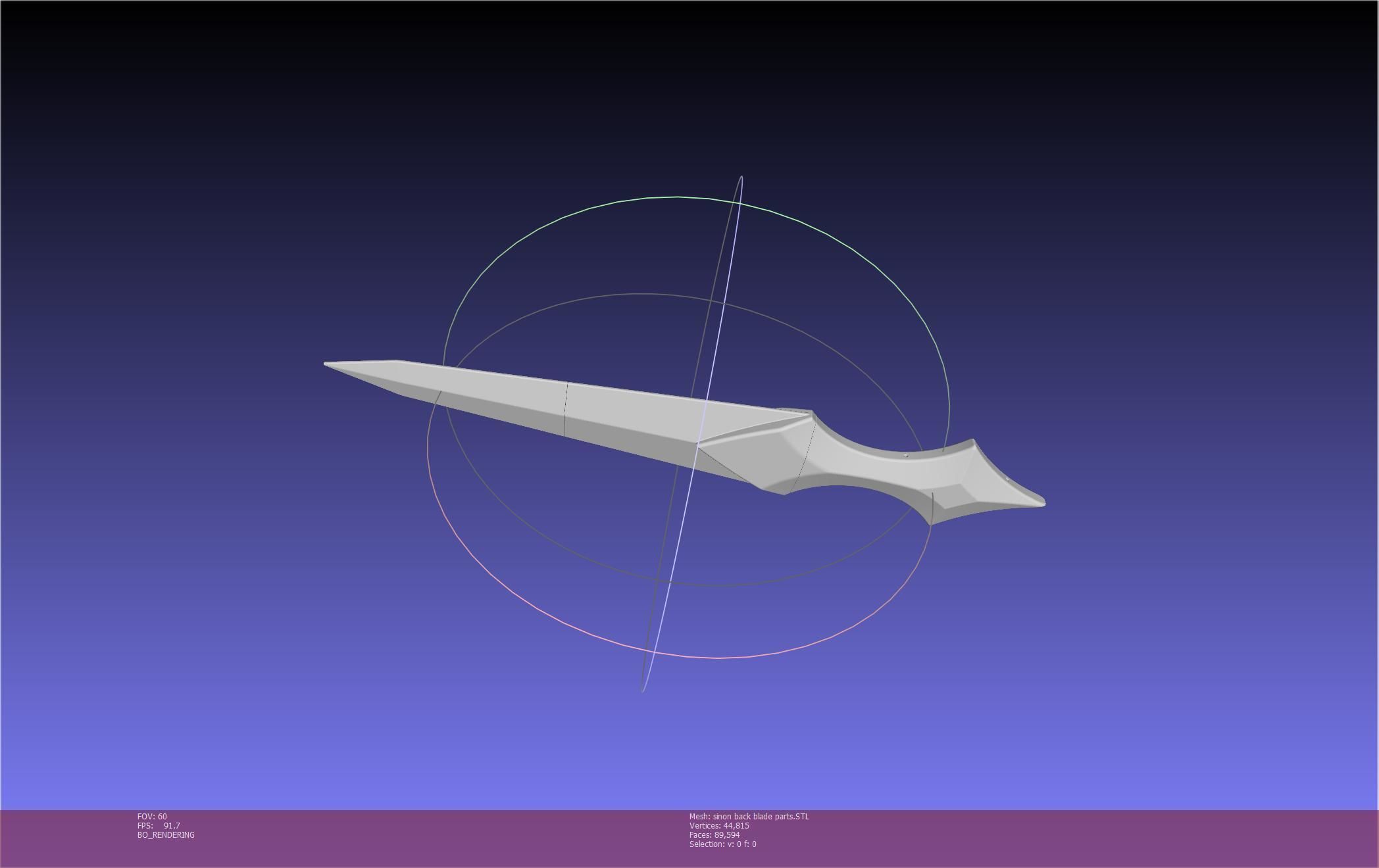 Sword Art Online Alicization Sinon Backblade 3D print model_106