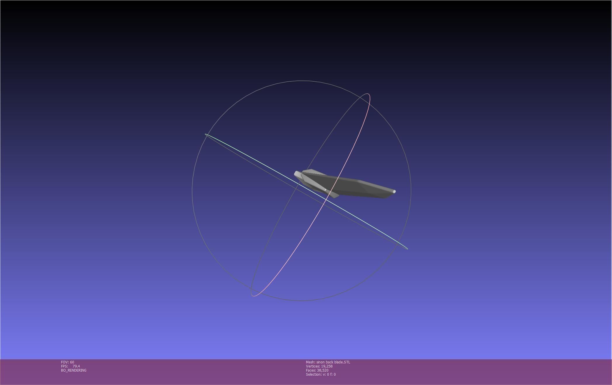 Sword Art Online Alicization Sinon Backblade 3D print model_33