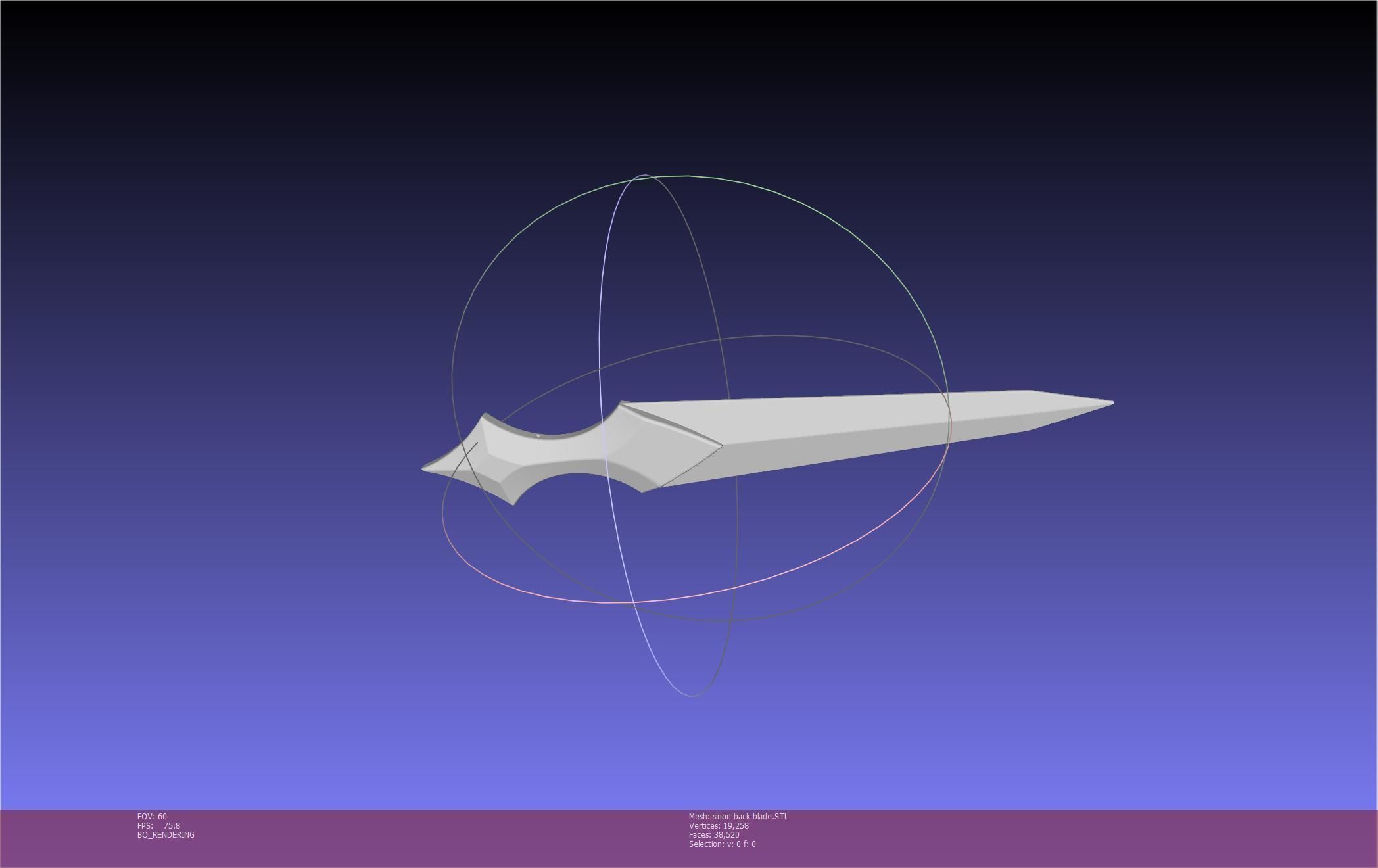 Sword Art Online Alicization Sinon Backblade 3D print model_22