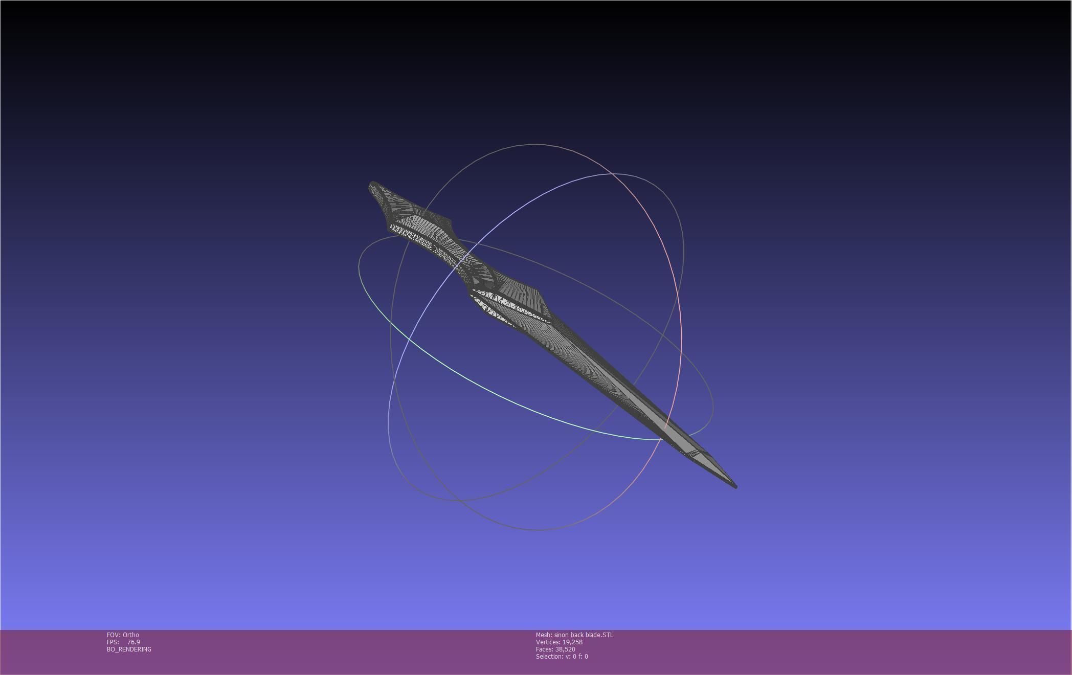 Sword Art Online Alicization Sinon Backblade 3D print model_77