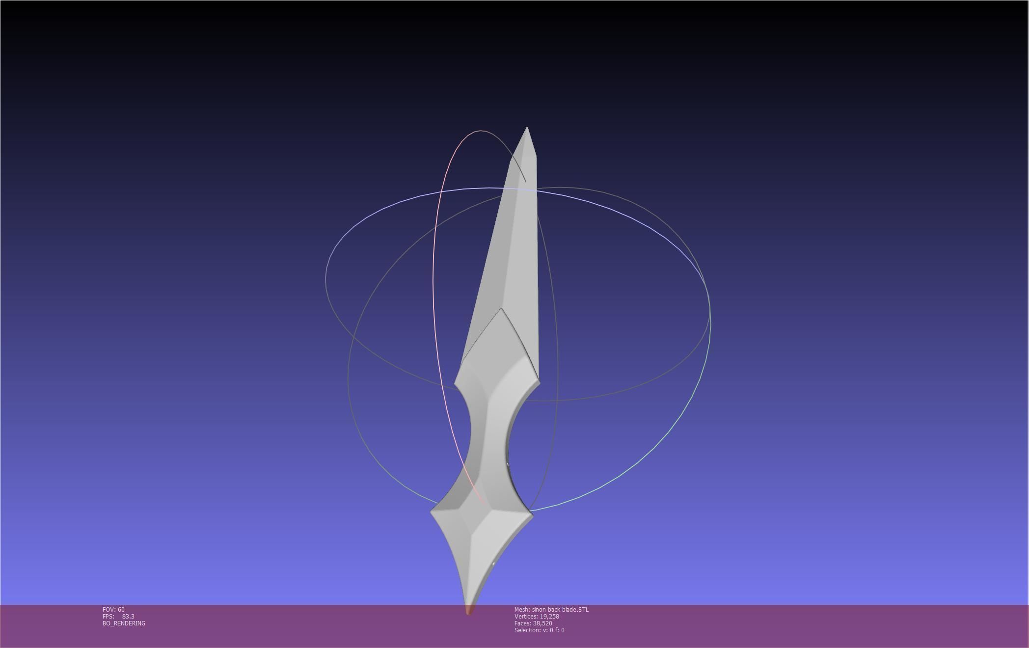 Sword Art Online Alicization Sinon Backblade 3D print model_41