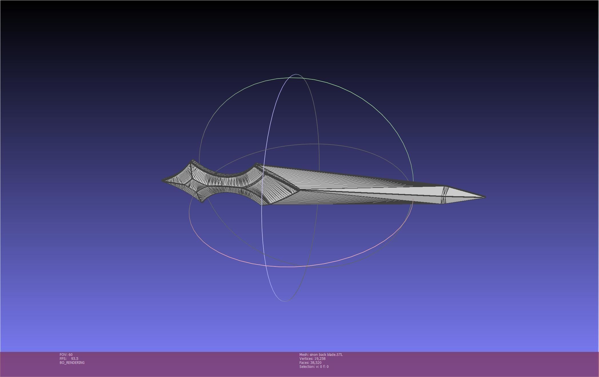 Sword Art Online Alicization Sinon Backblade 3D print model_67