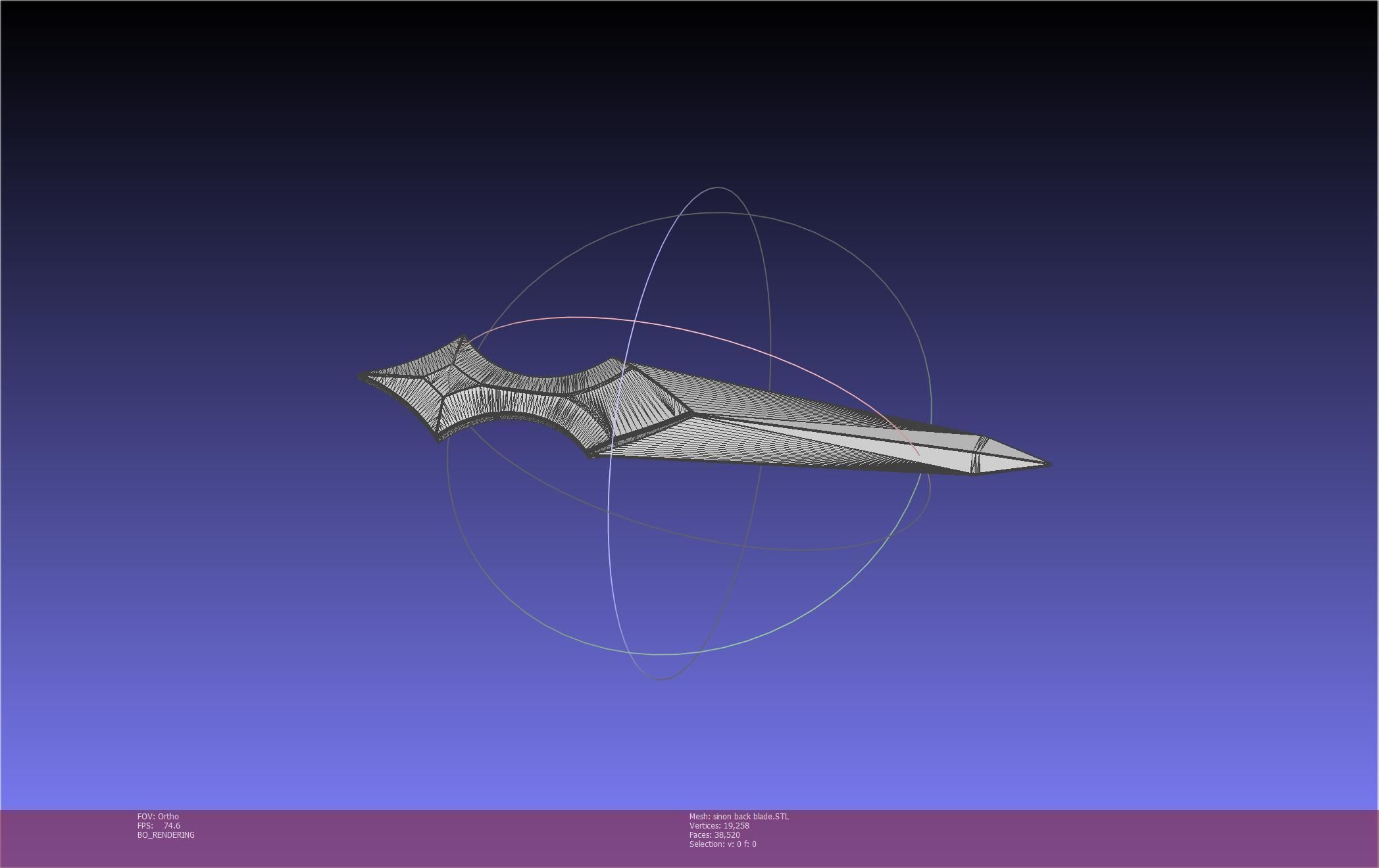 Sword Art Online Alicization Sinon Backblade 3D print model_75