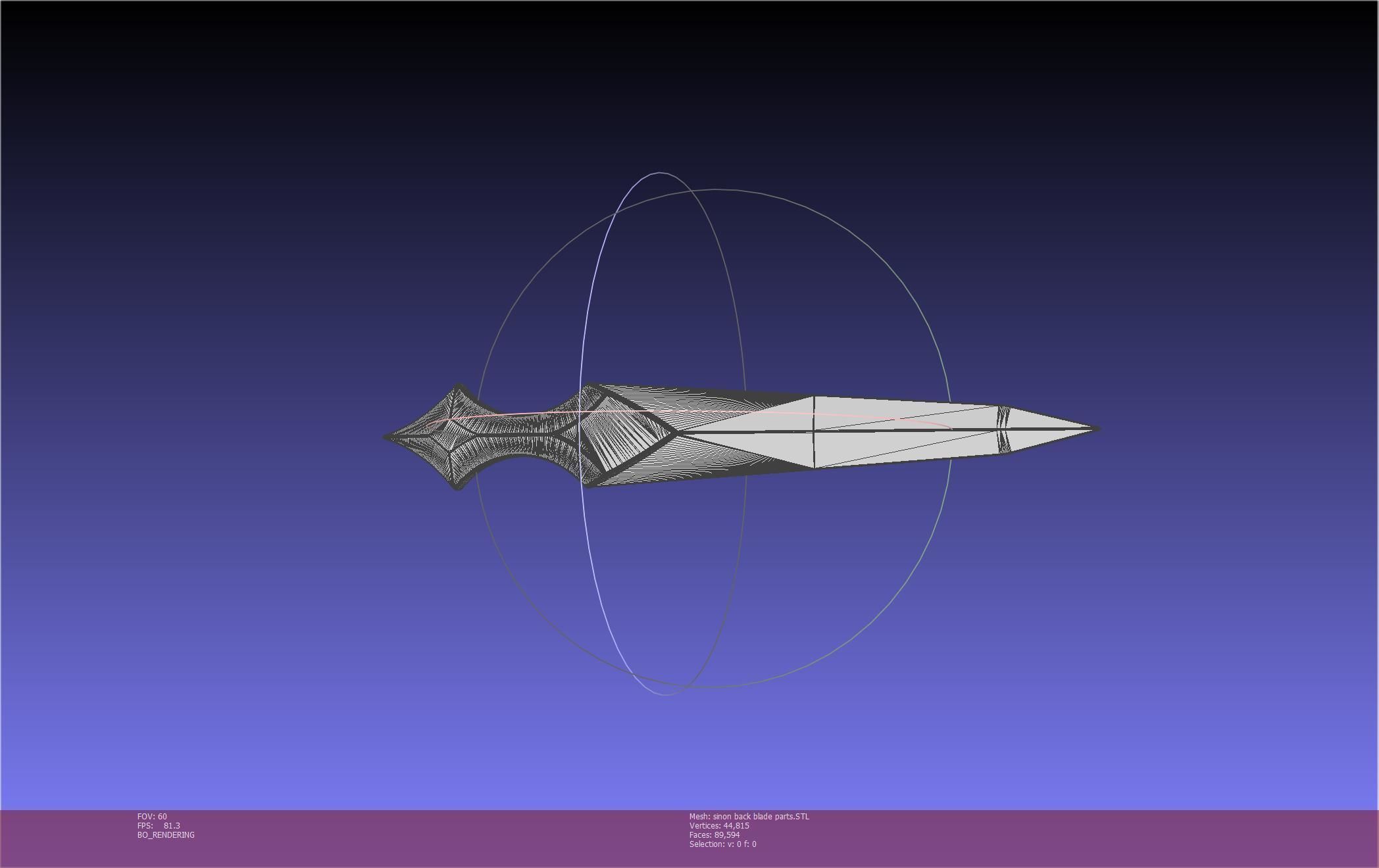 Sword Art Online Alicization Sinon Backblade 3D print model_111