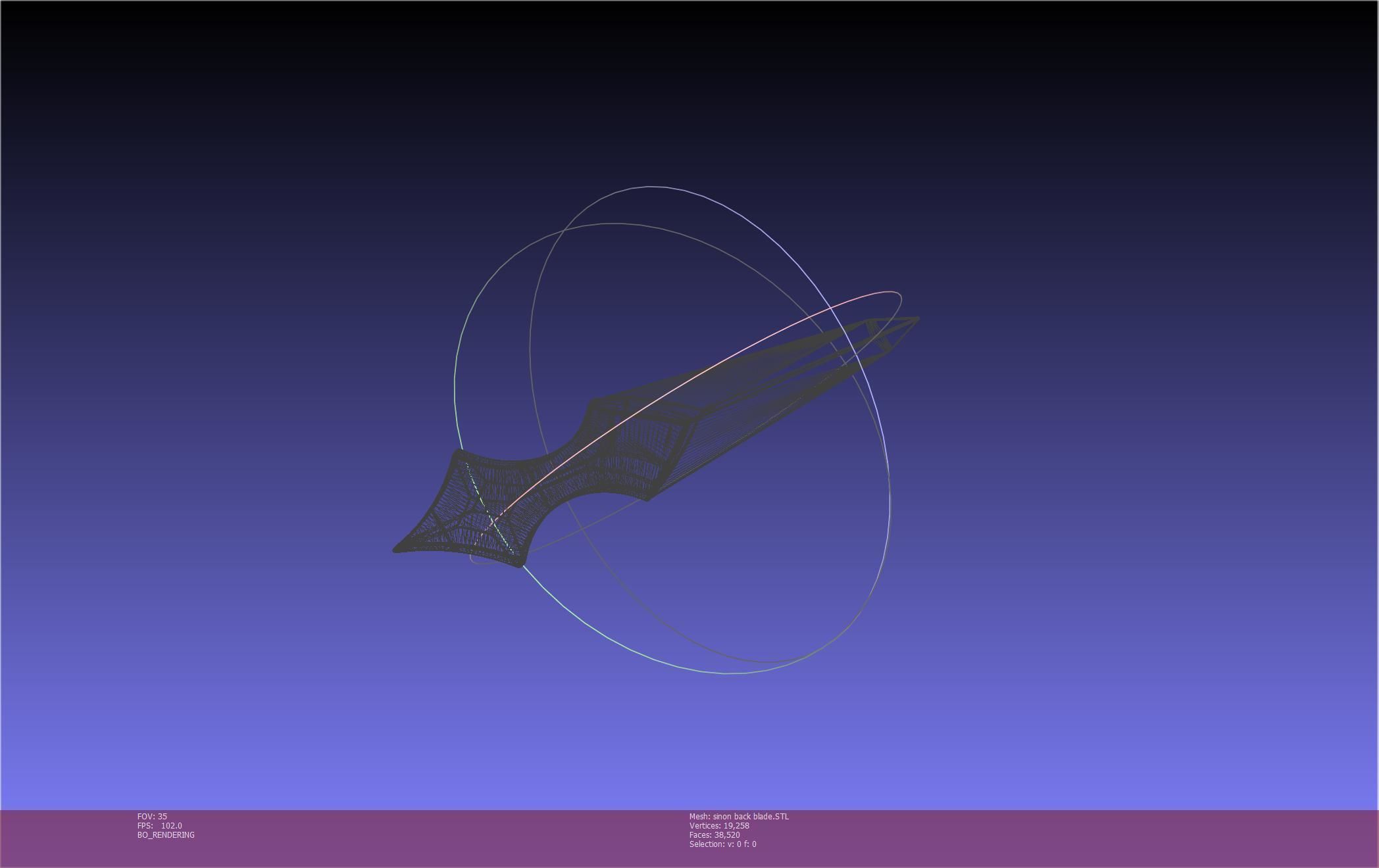 Sword Art Online Alicization Sinon Backblade 3D print model_85