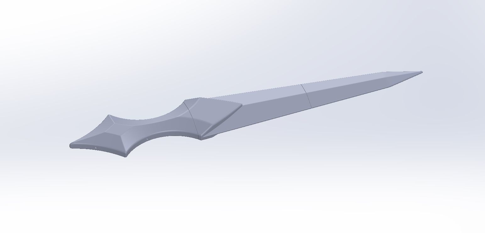 Sword Art Online Alicization Sinon Backblade 3D print model_72