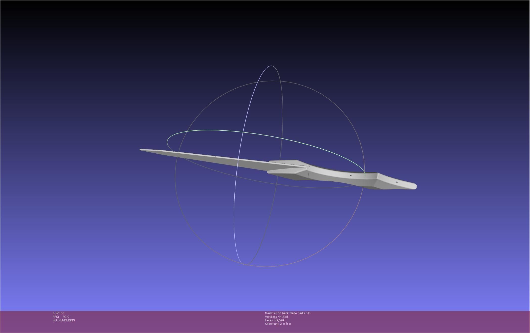 Sword Art Online Alicization Sinon Backblade 3D print model_116