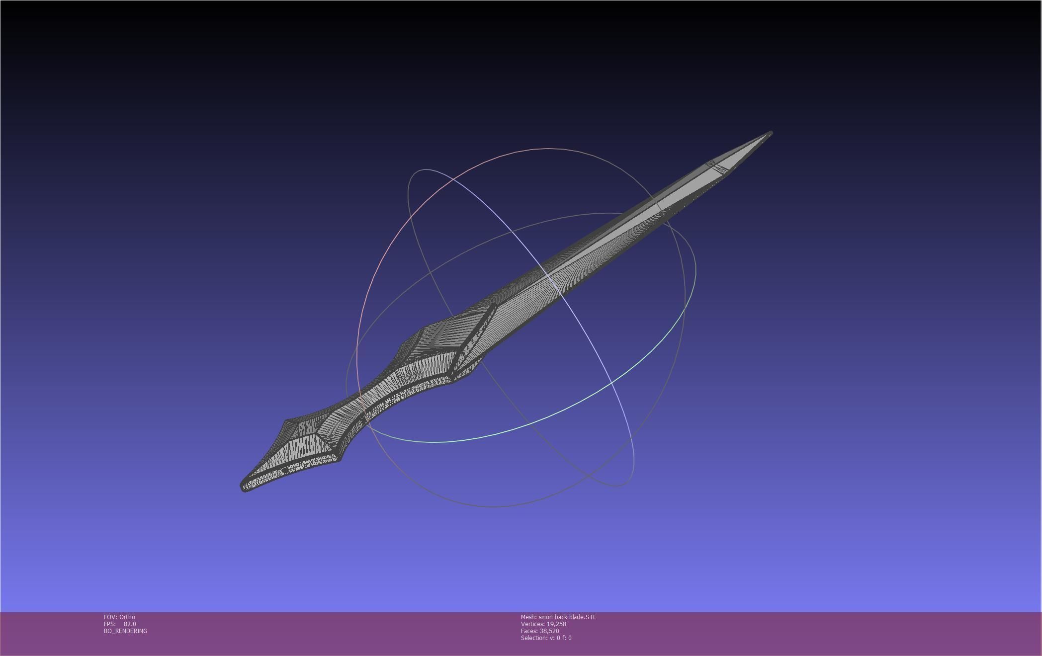 Sword Art Online Alicization Sinon Backblade 3D print model_98