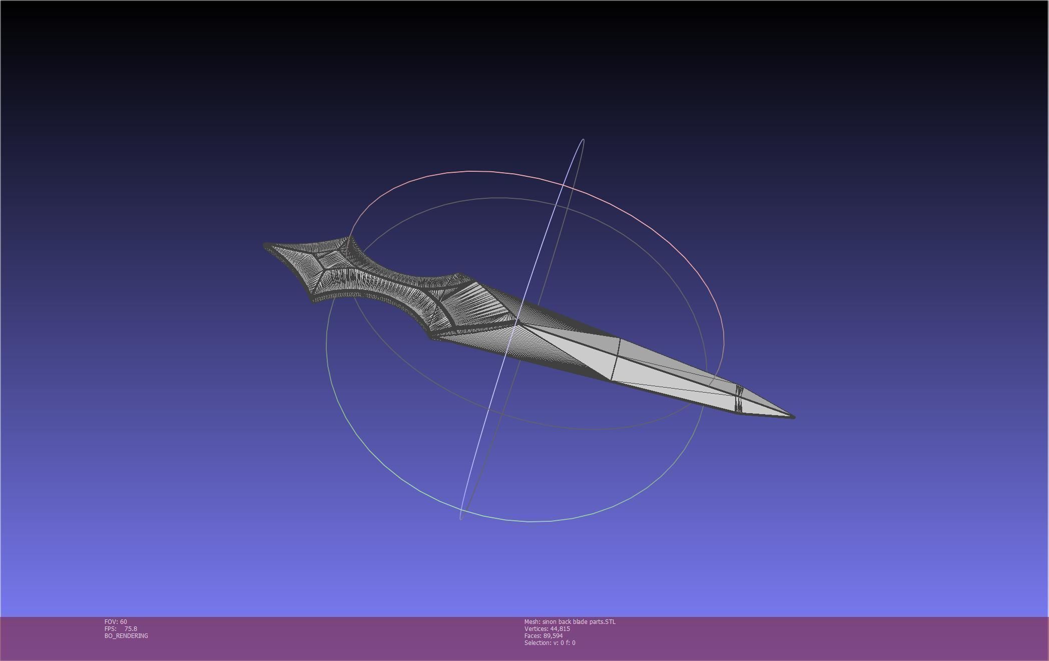 Sword Art Online Alicization Sinon Backblade 3D print model_103