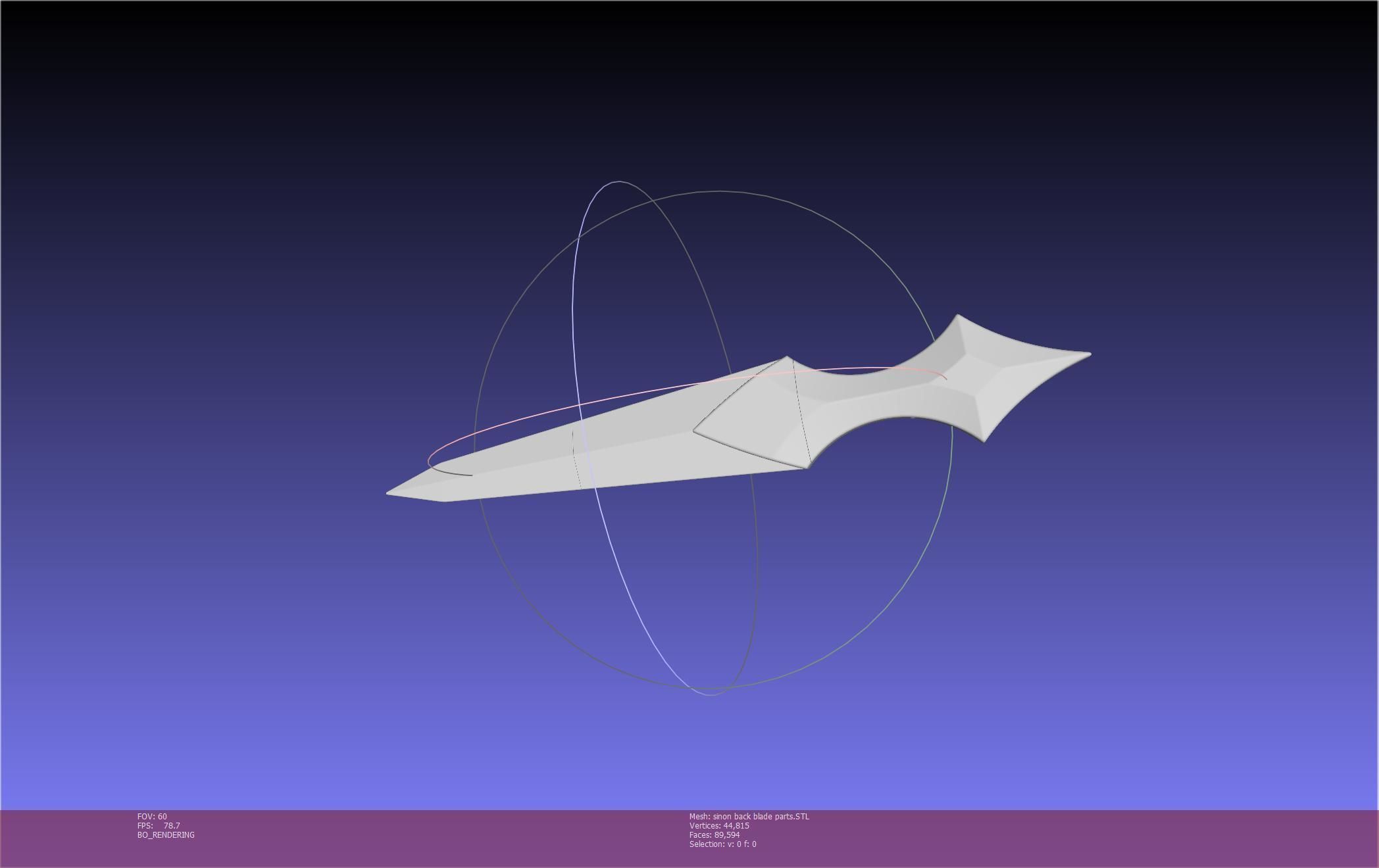 Sword Art Online Alicization Sinon Backblade 3D print model_119