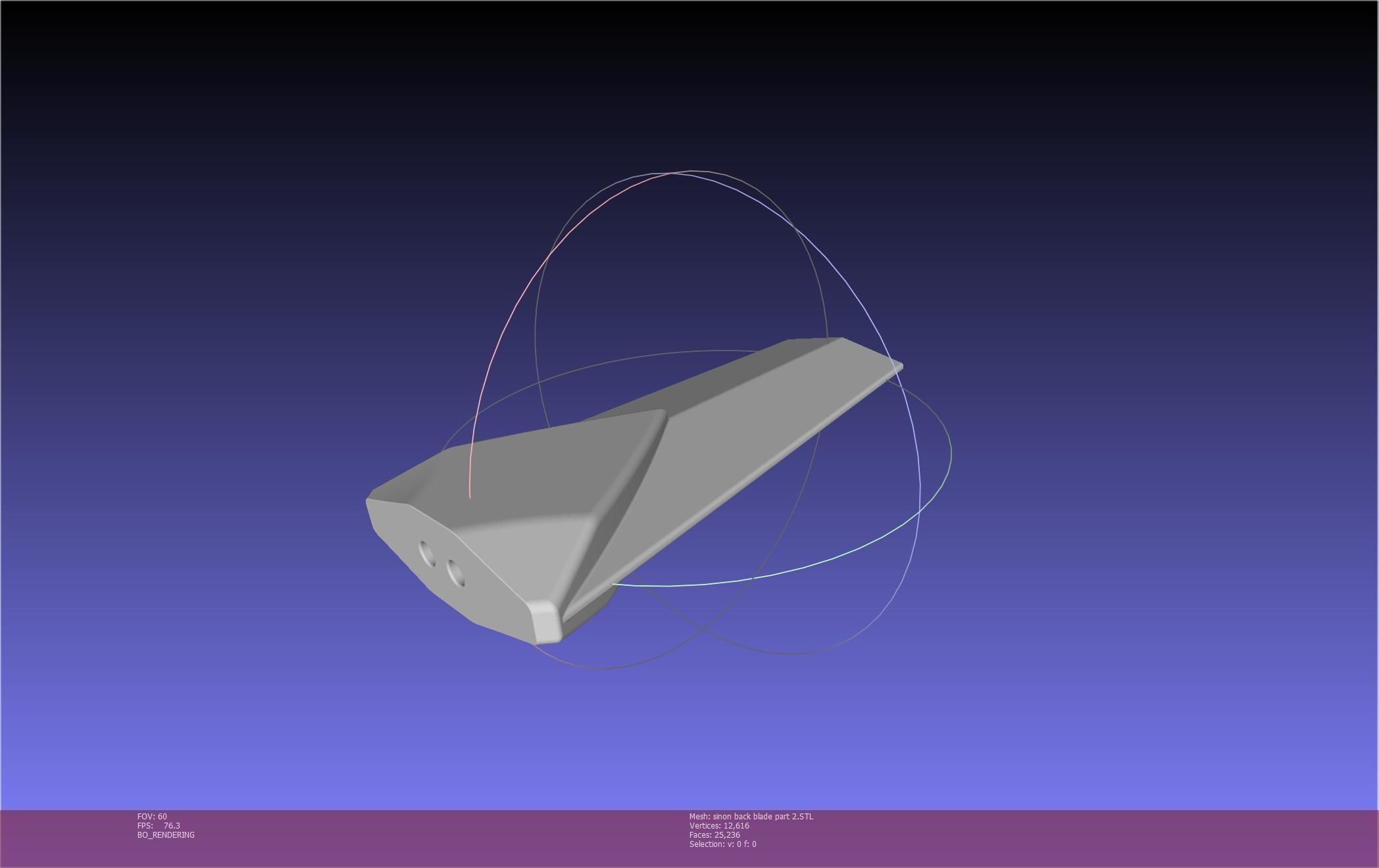 Sword Art Online Alicization Sinon Backblade 3D print model_137