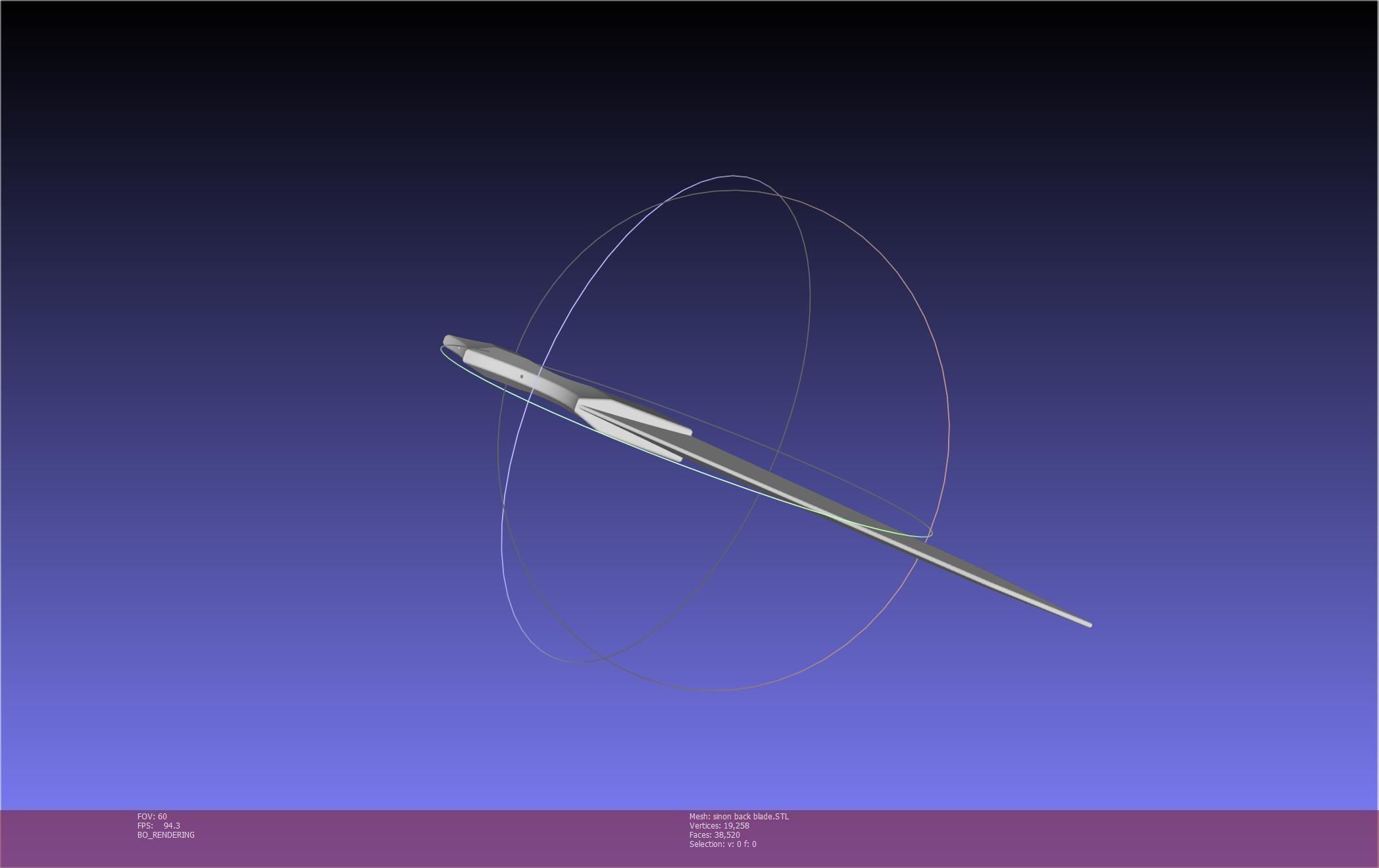 Sword Art Online Alicization Sinon Backblade 3D print model_53