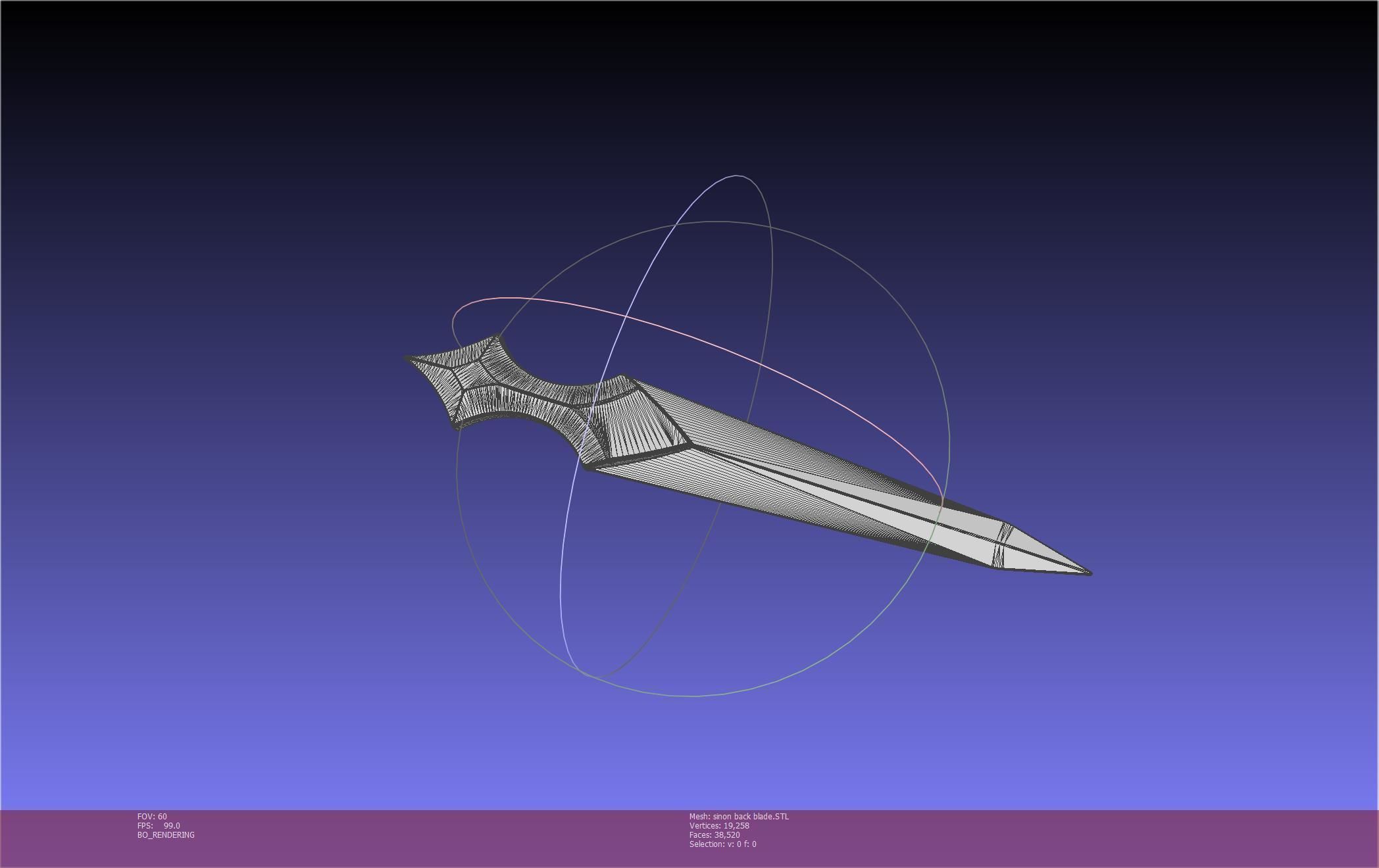 Sword Art Online Alicization Sinon Backblade 3D print model_65