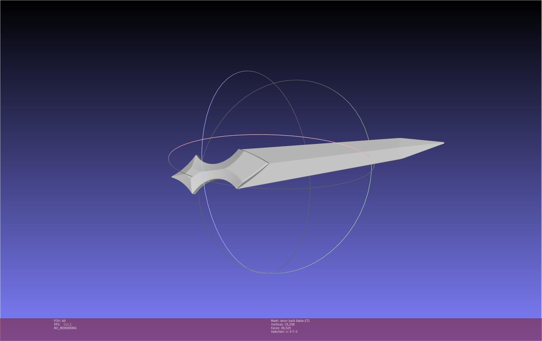 Sword Art Online Alicization Sinon Backblade 3D print model_45