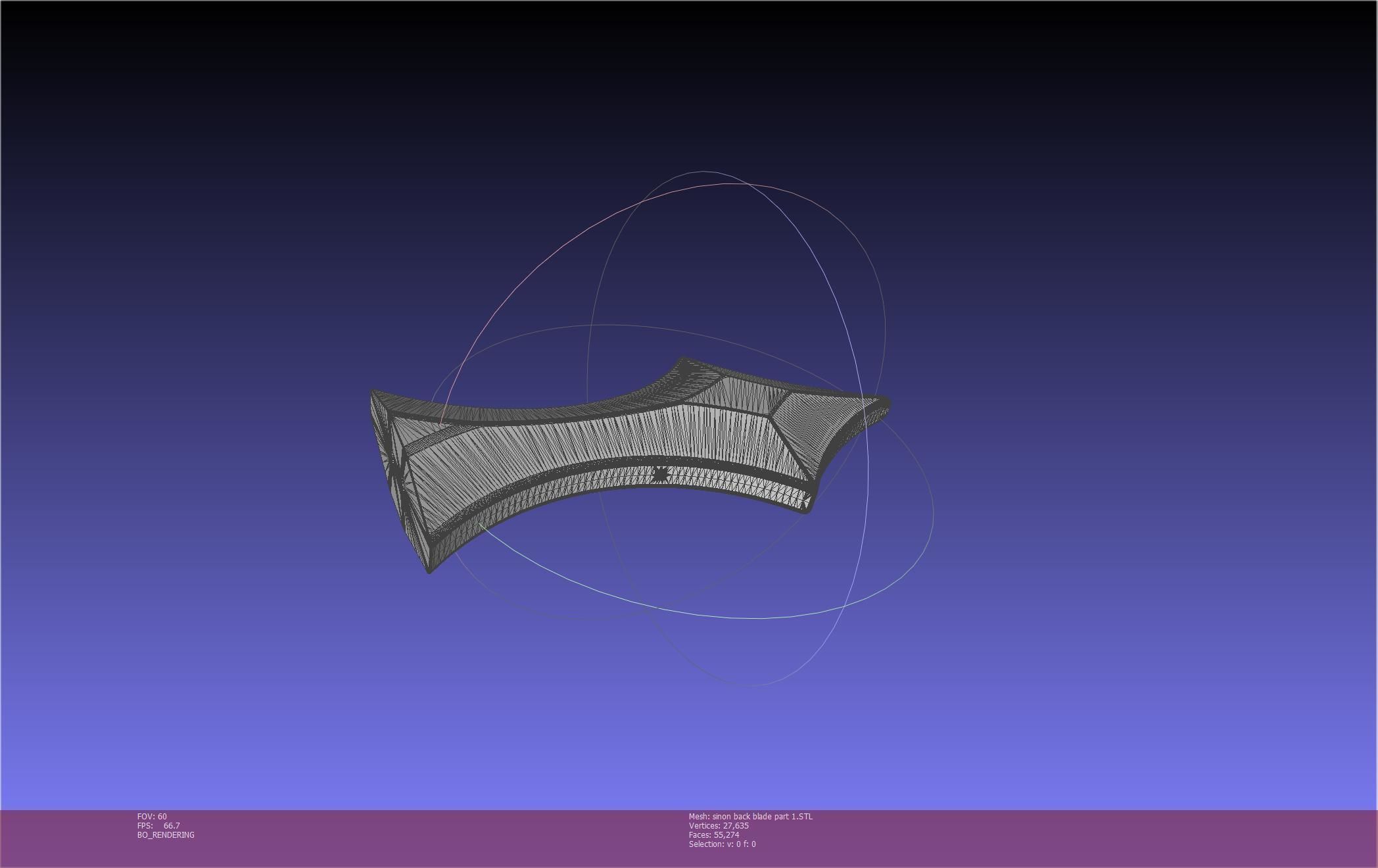 Sword Art Online Alicization Sinon Backblade 3D print model_2