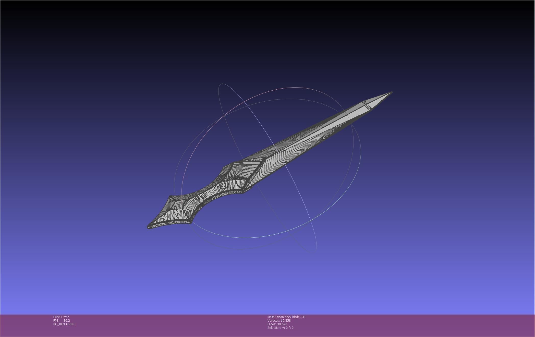 Sword Art Online Alicization Sinon Backblade 3D print model_73