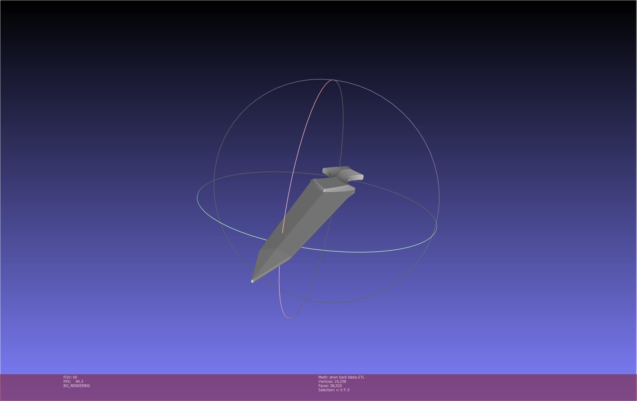 Sword Art Online Alicization Sinon Backblade 3D print model_39