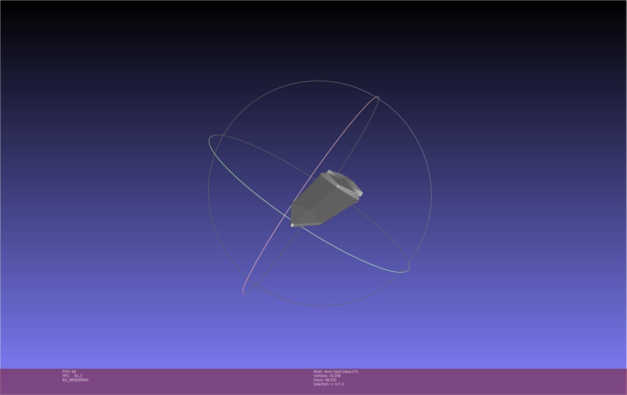 Sword Art Online Alicization Sinon Backblade 3D print model_32