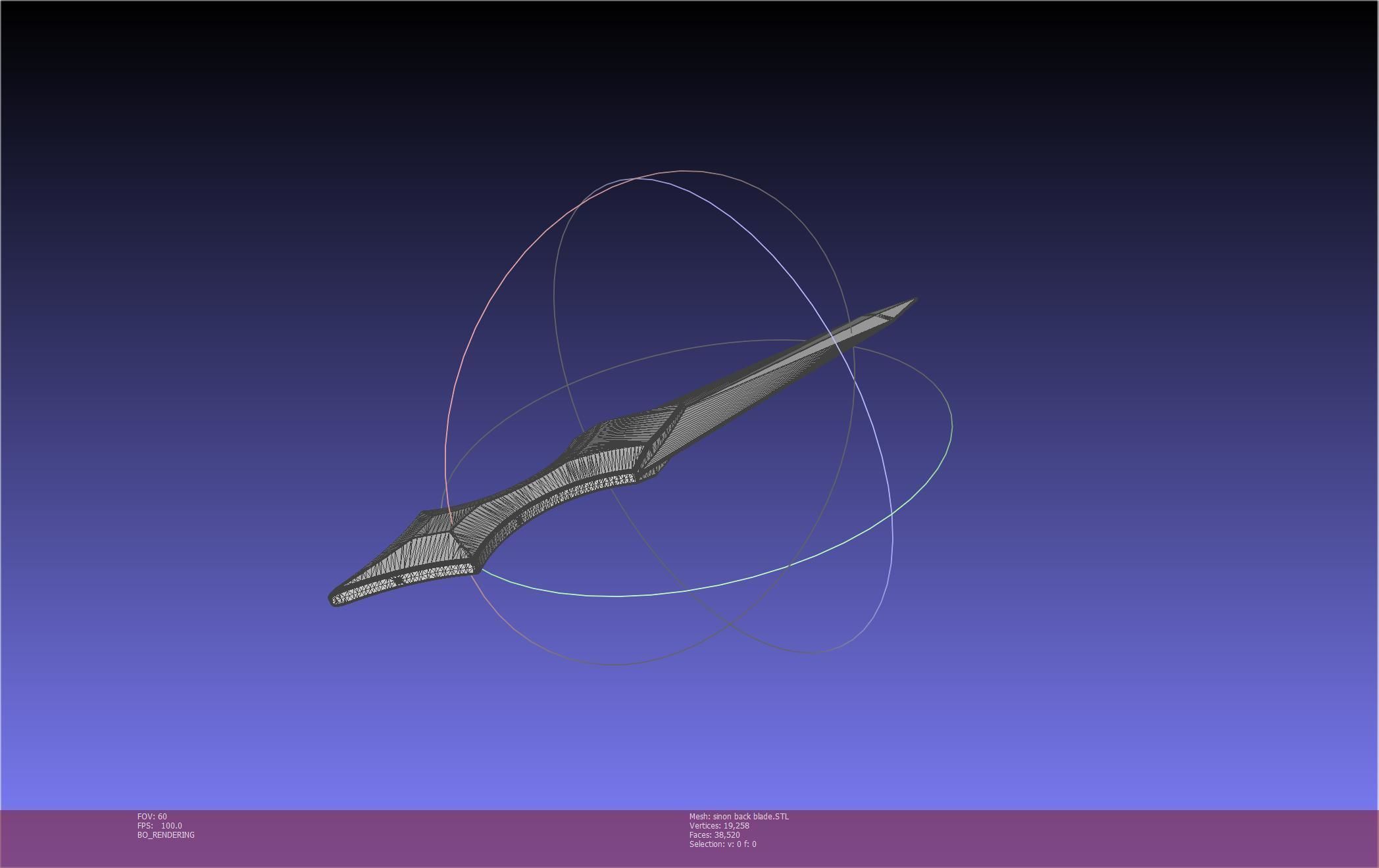 Sword Art Online Alicization Sinon Backblade 3D print model_71