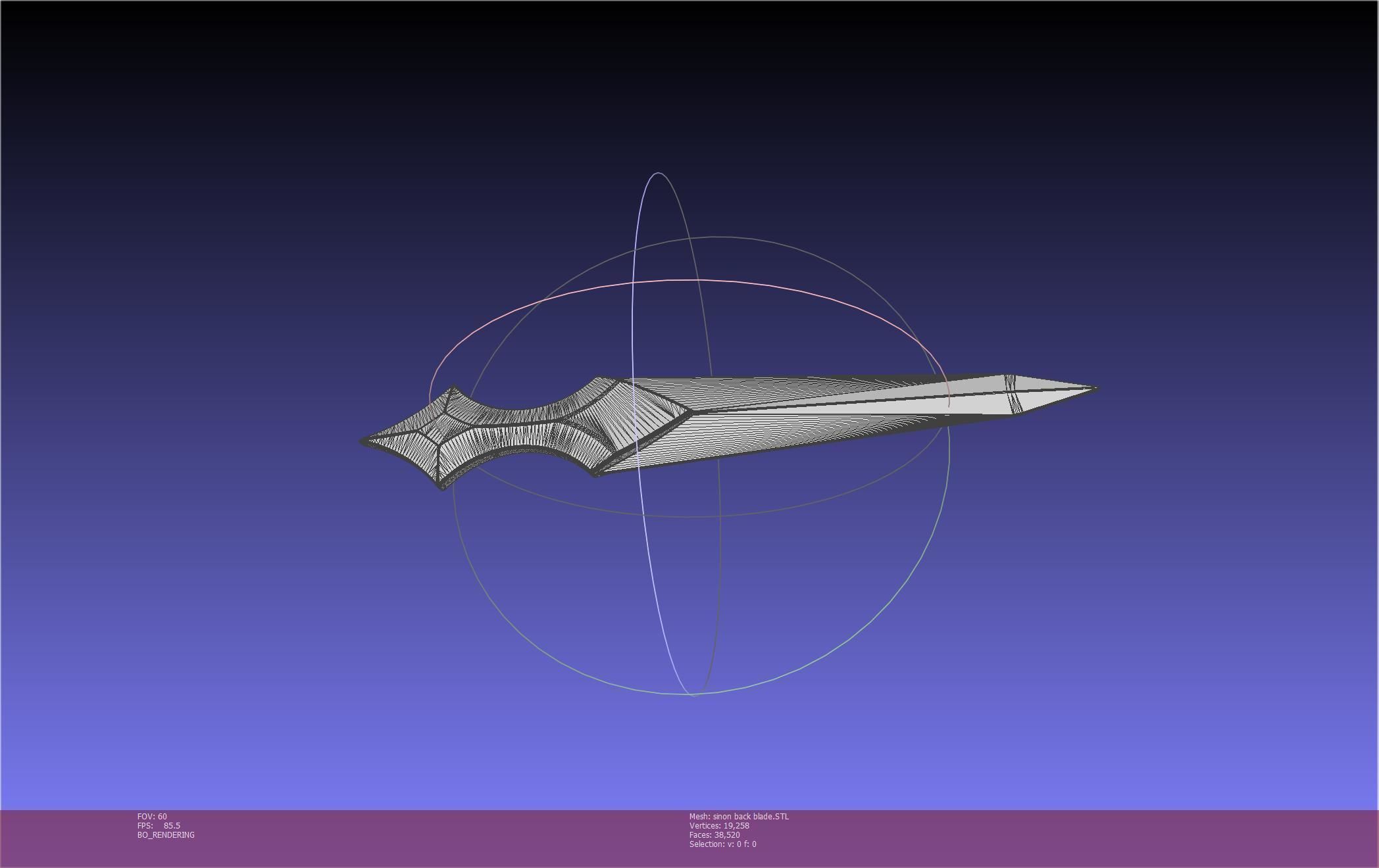 Sword Art Online Alicization Sinon Backblade 3D print model_68