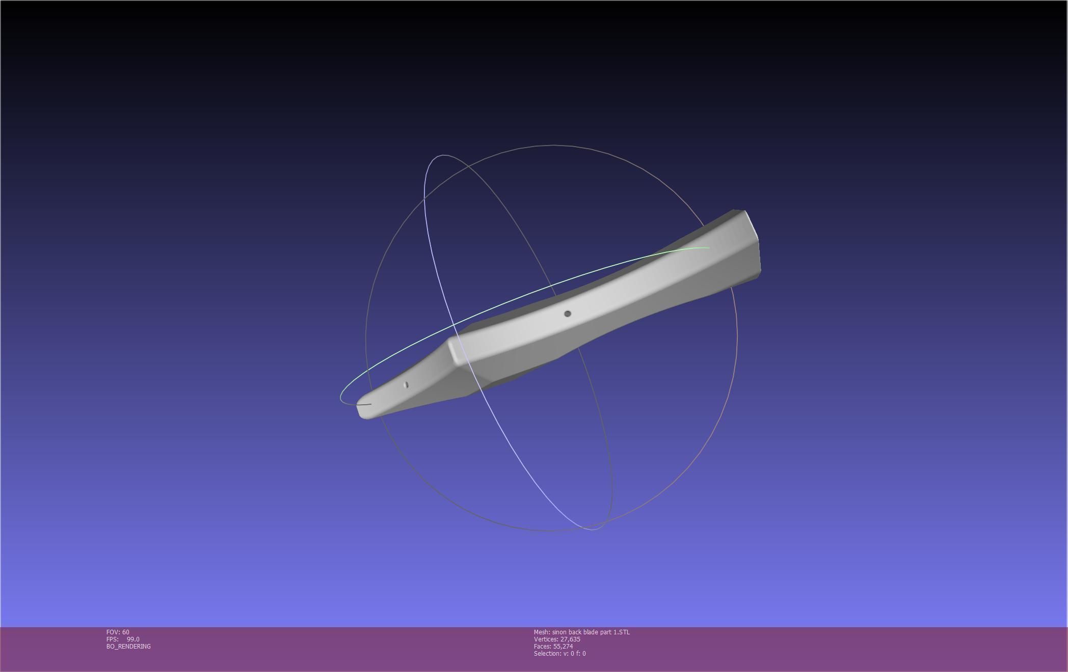 Sword Art Online Alicization Sinon Backblade 3D print model_123