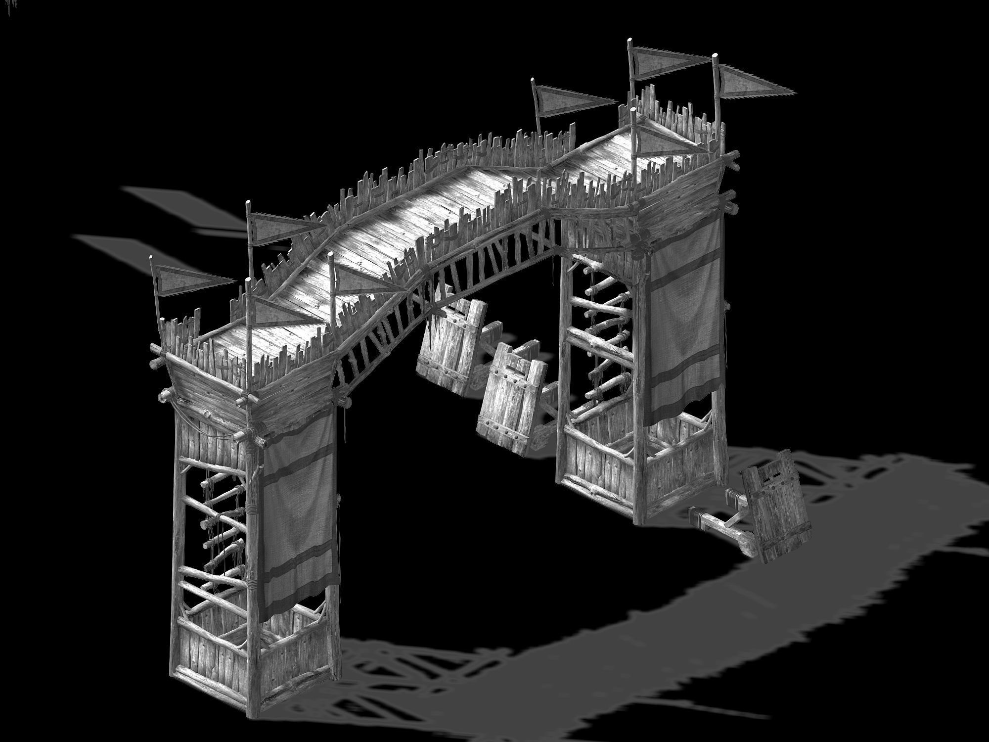 Ancestor Mountain-Tianmen-Intermediate Gate 12 3D model_2